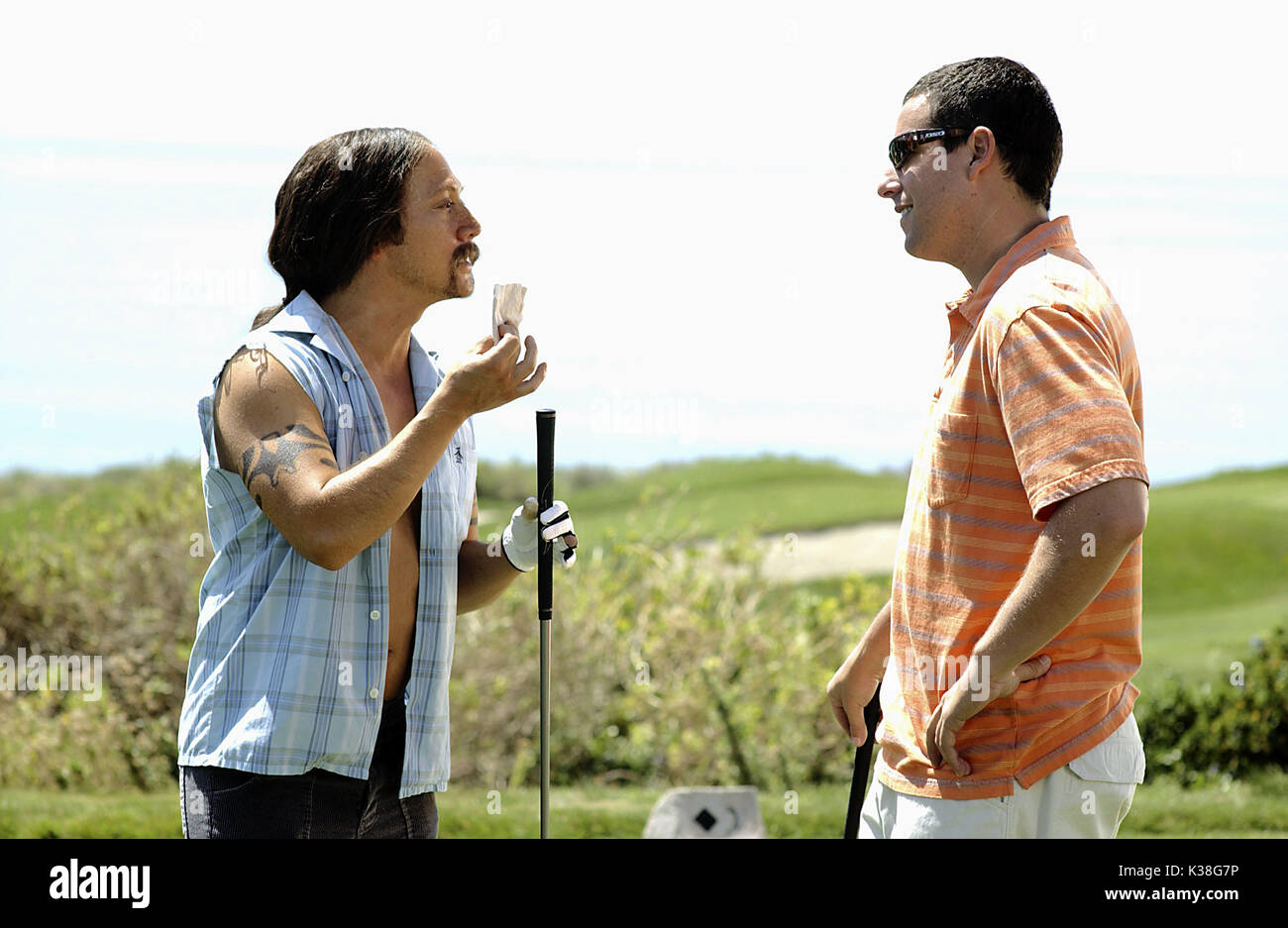 50 FIRST DATES ROB SCHNEIDER AND ADAM SANDLER     Date: 2004 Stock Photo