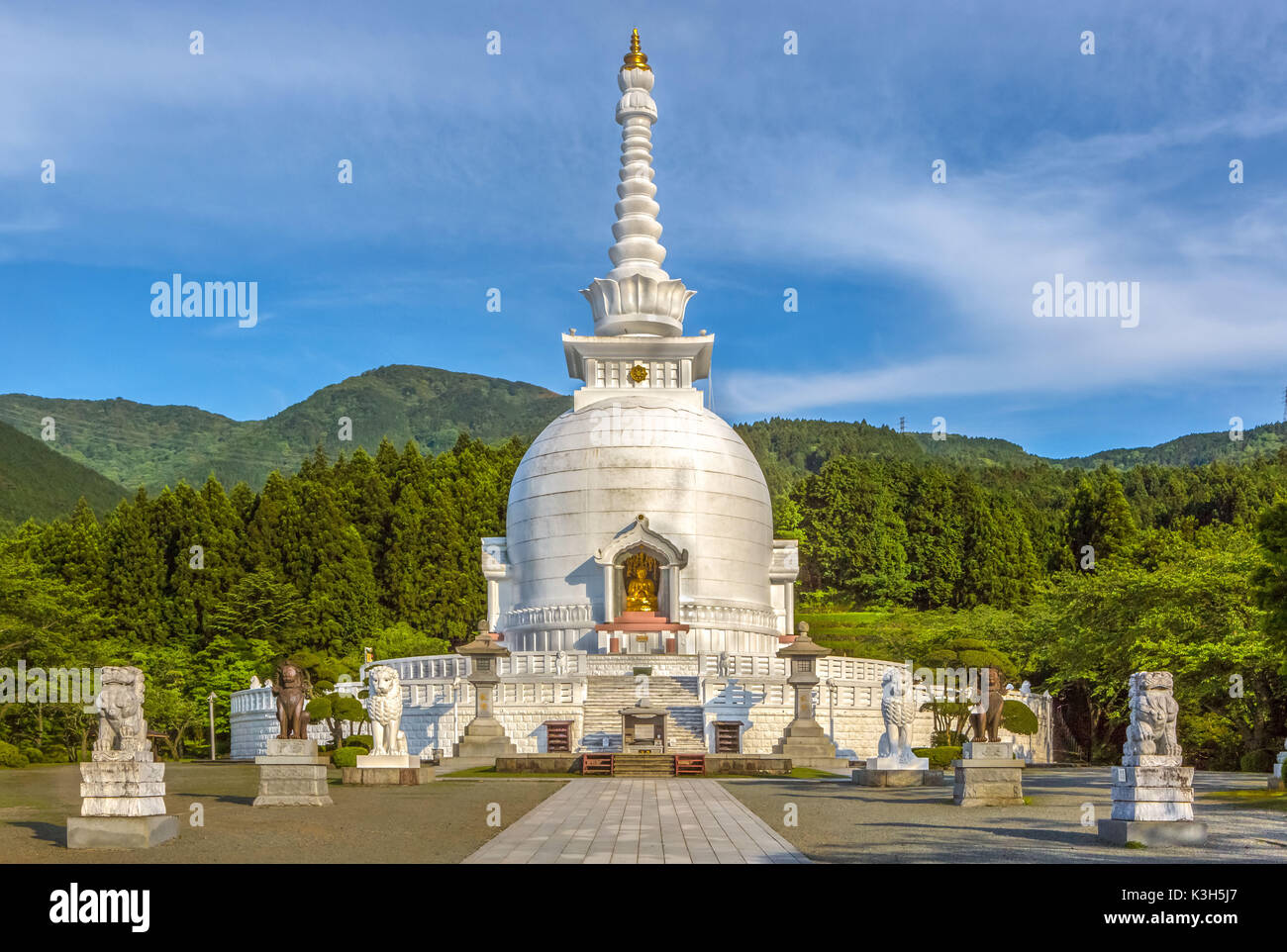 Japan, Gotemba City, Stupa Stock Photo