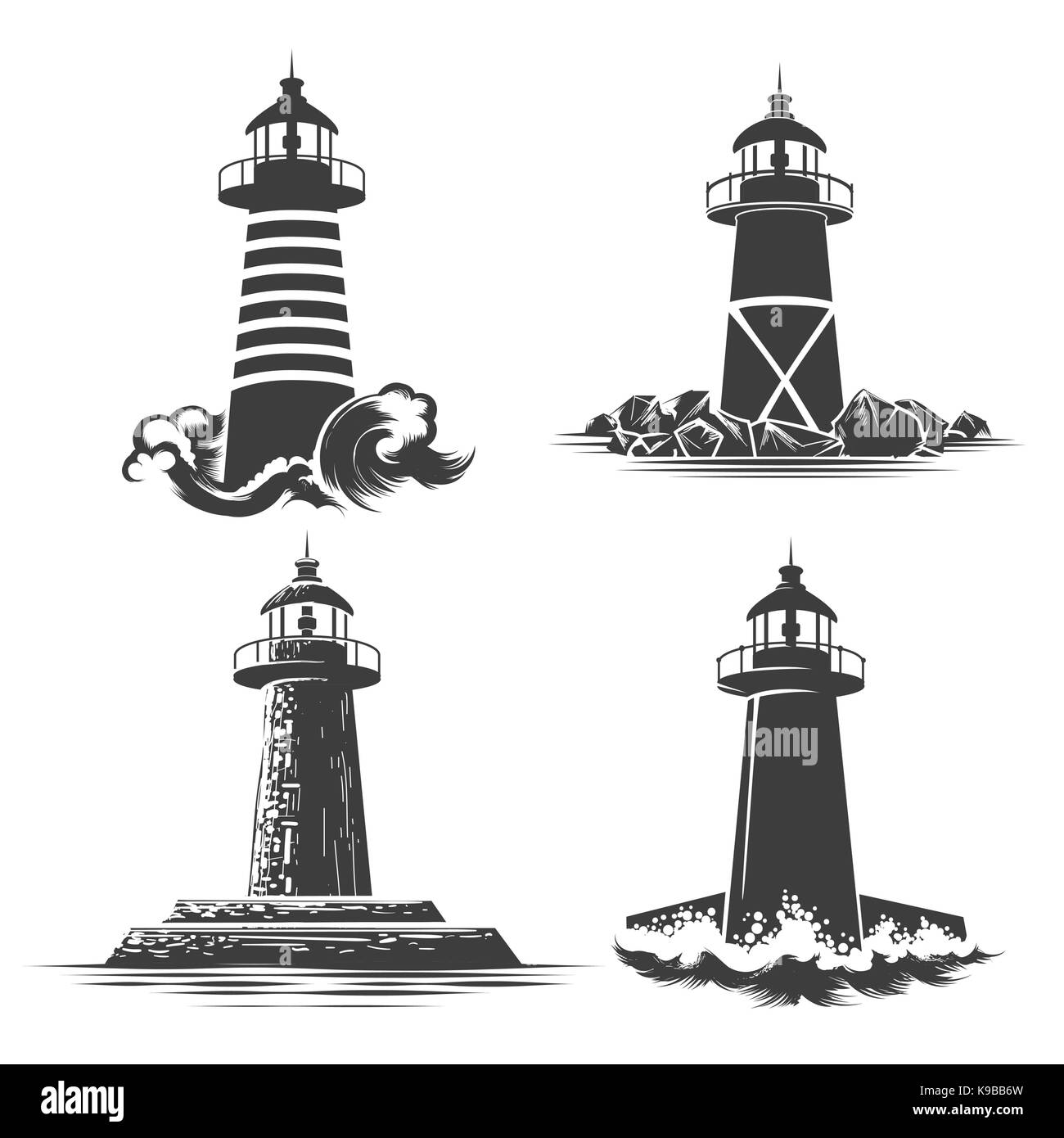 Lighthouse Silhouette Clip Art Free