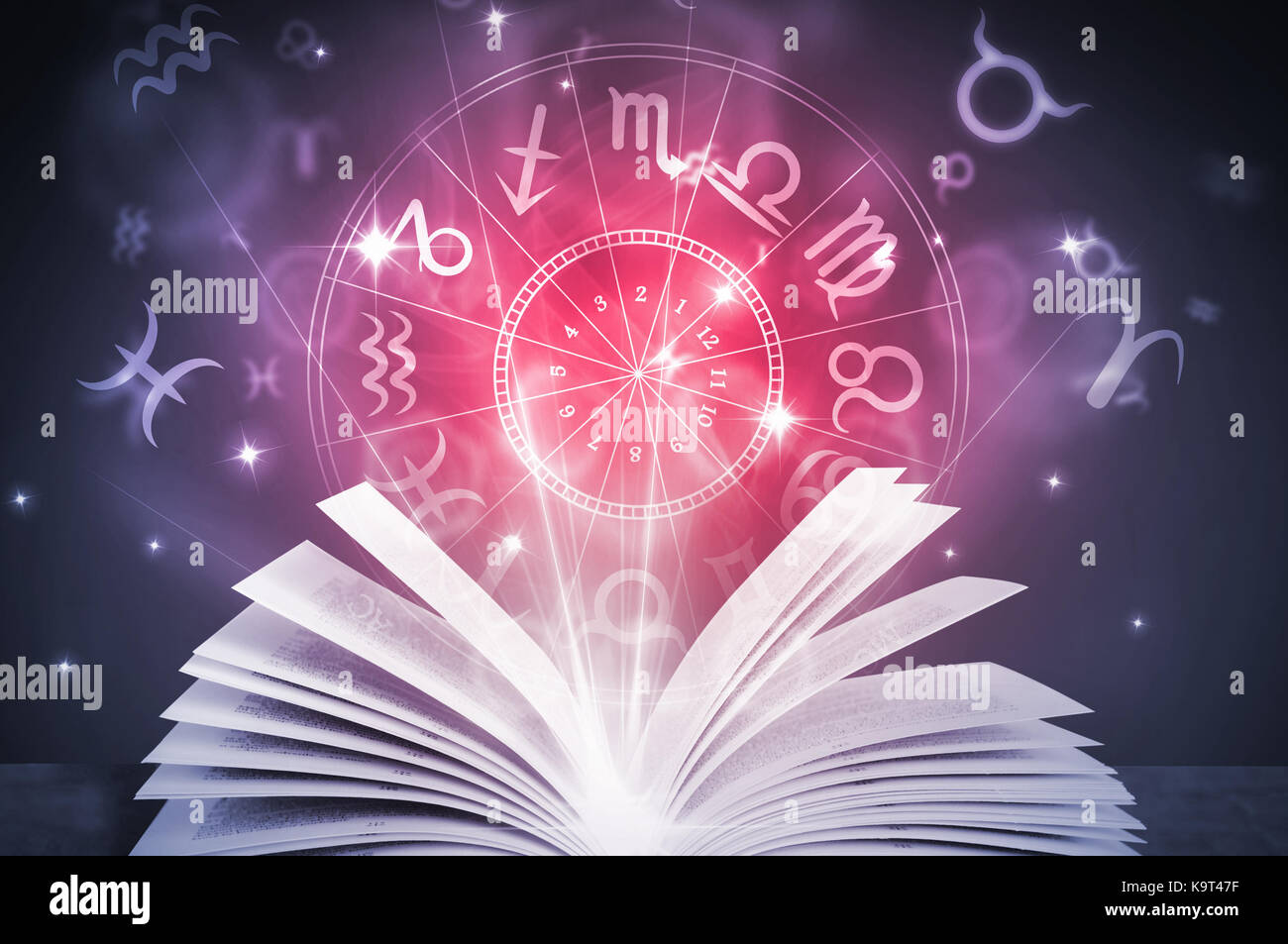 astrology horoscope book Stock Photo