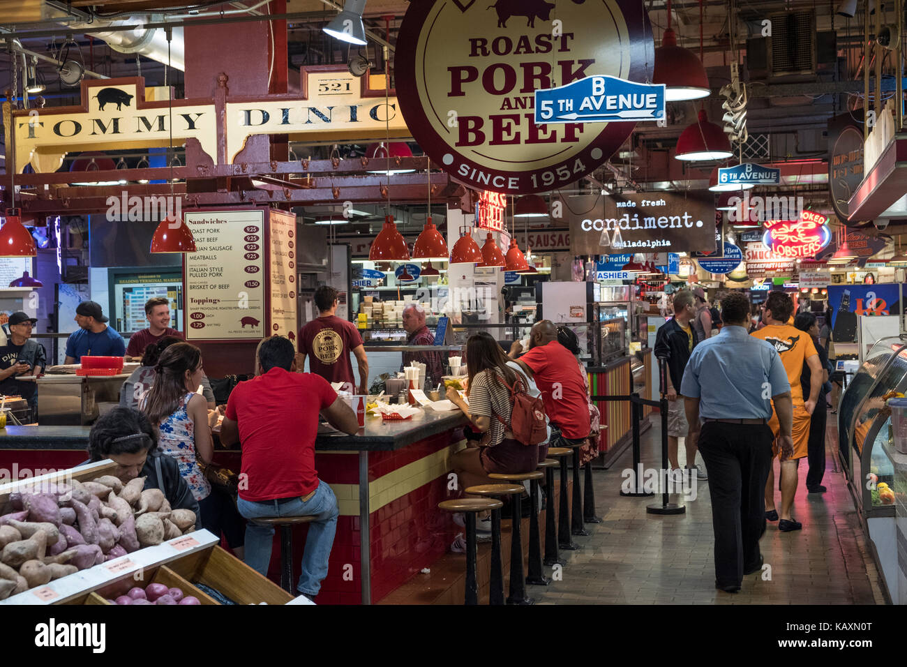 Reading Terminal Market, Philadelphia, PA, USA Stock Photo