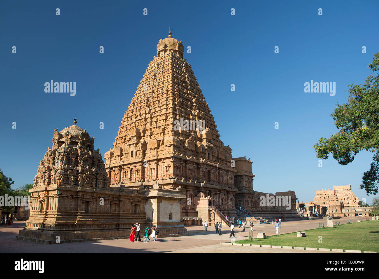 India, Tamil Nadu, Thanjavur, Brihadeshwara temple Stock Photo