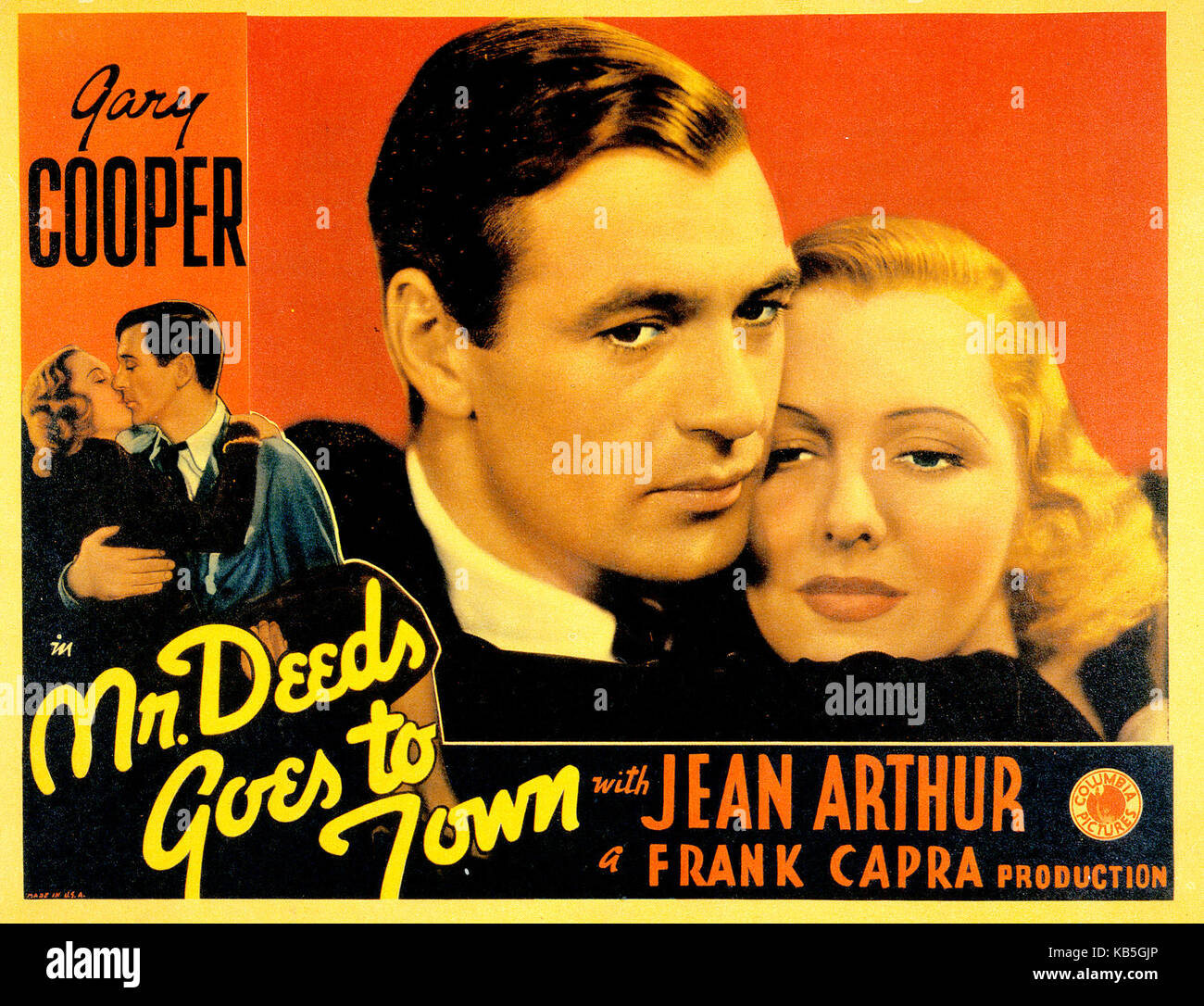 MR. DEEDS GOES TO TOWN 1936 Columbia Pictures film with Gary Cooper and Jean Arthur Stock Photo