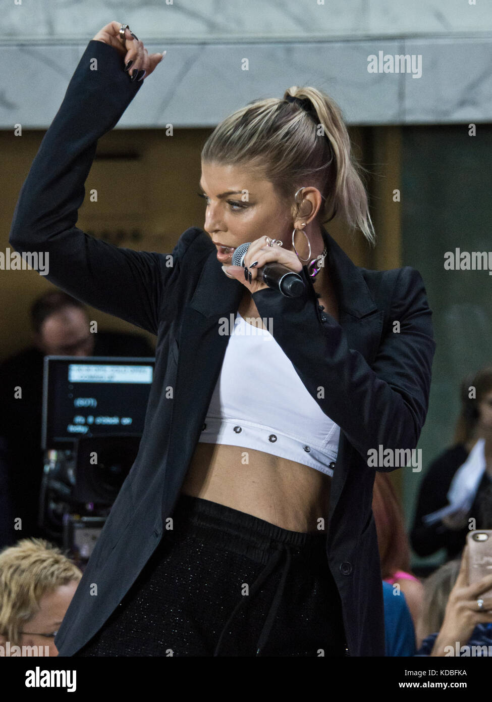 New York City, NY, USA. 22nd September, 2017. Fergie Performs on NBC's 'Today' Show Concert Series at Rockefeller Plaza. Stock Photo