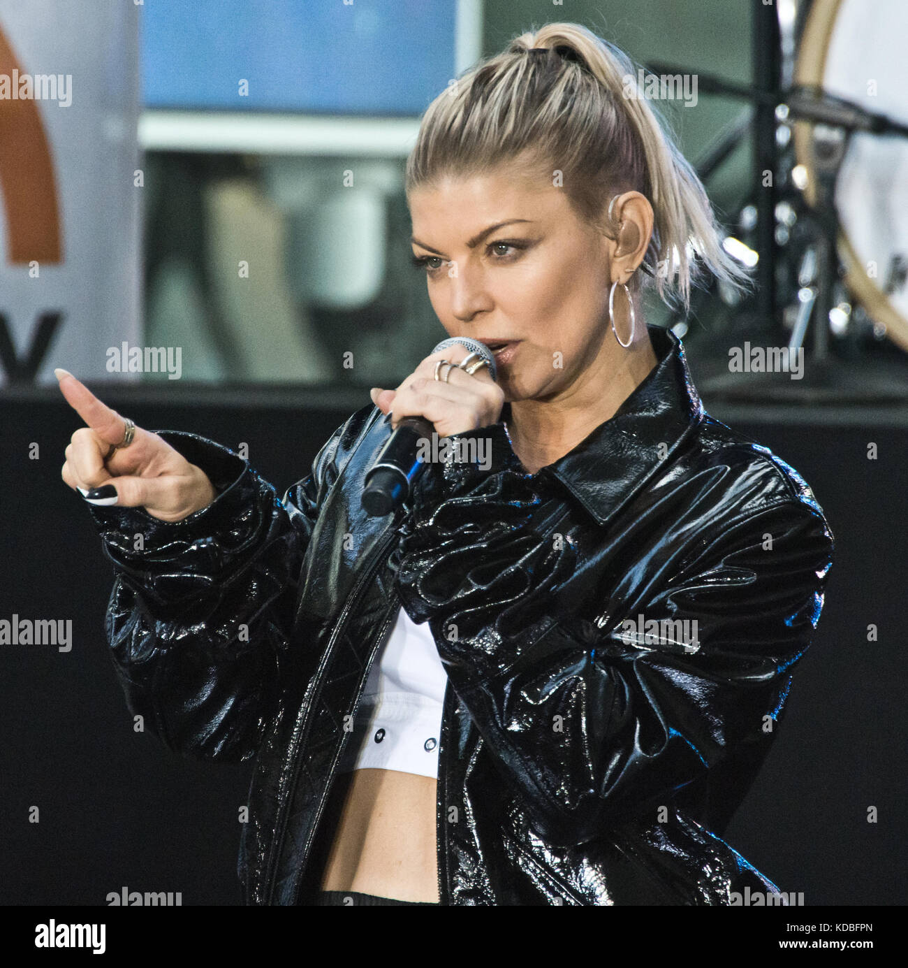 New York City, NY, USA. 22nd September, 2017. Fergie Performs on NBC's 'Today' Show Concert Series at Rockefeller Plaza. Stock Photo