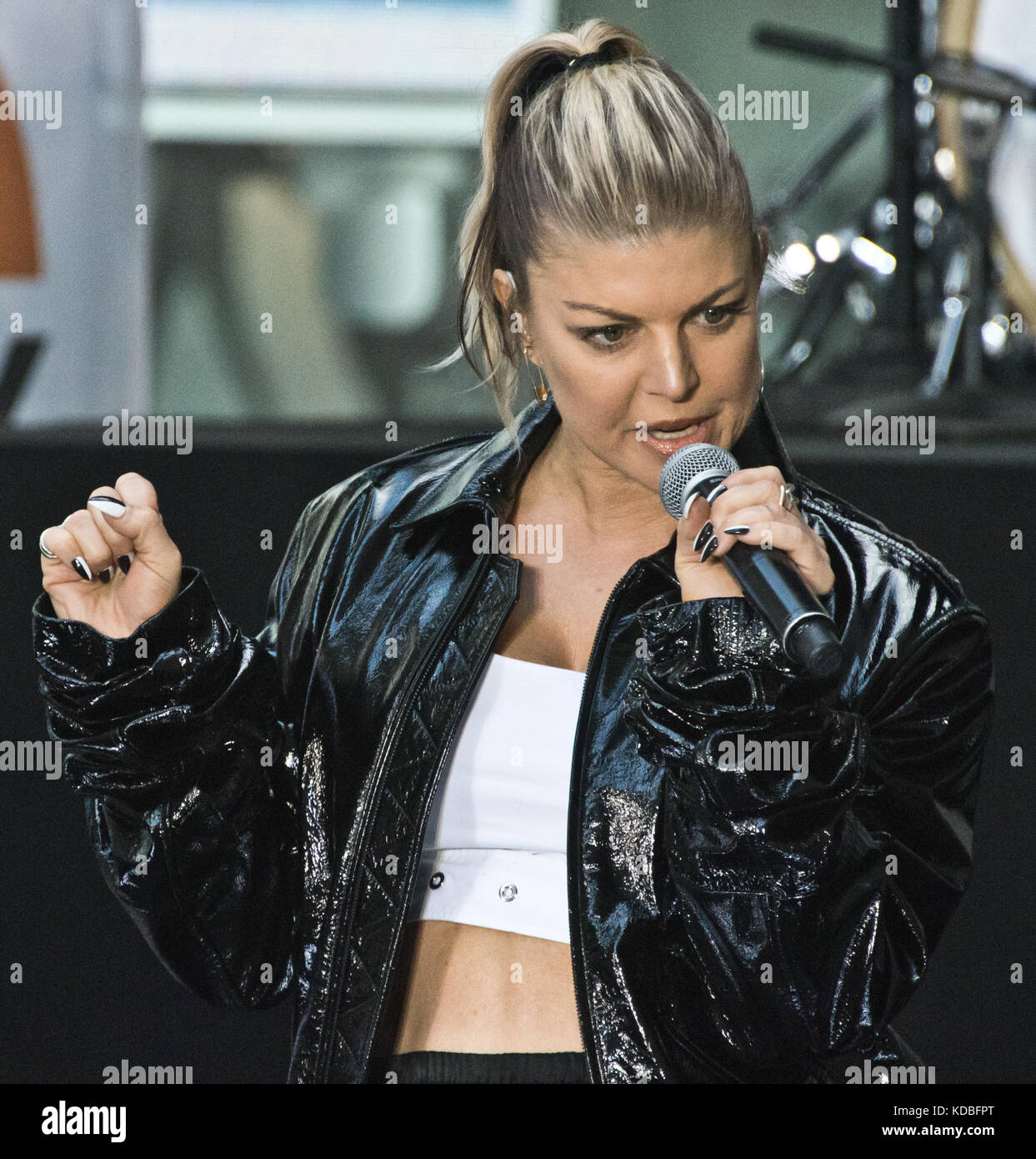 New York City, NY, USA. 22nd September, 2017. Fergie Performs on NBC's 'Today' Show Concert Series at Rockefeller Plaza. Stock Photo