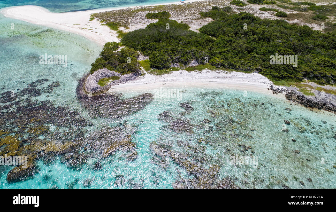 Aerial View  los roques venezuela Stock Photo