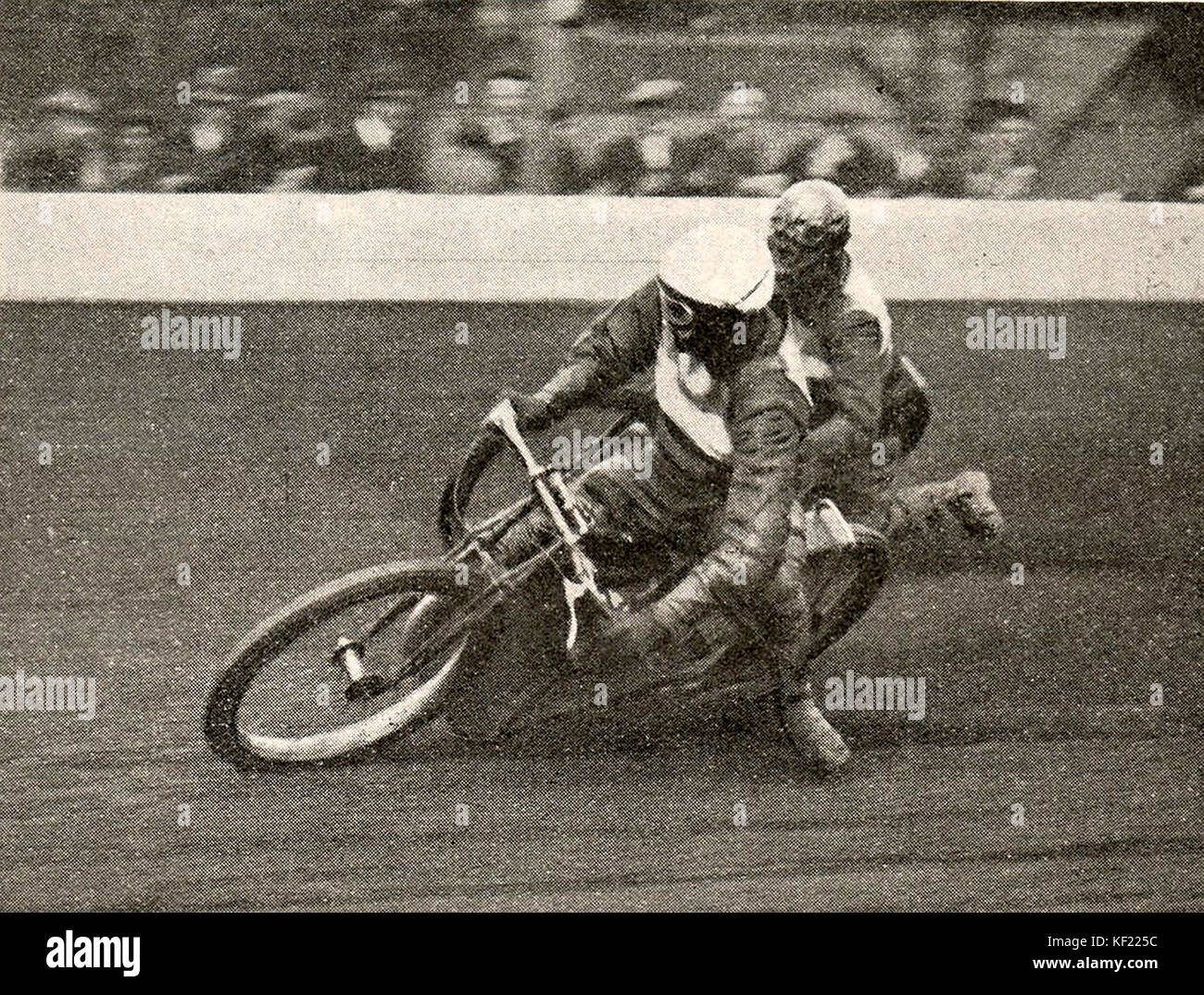 1932 - Motorcycle dirt track racing in England Stock Photo