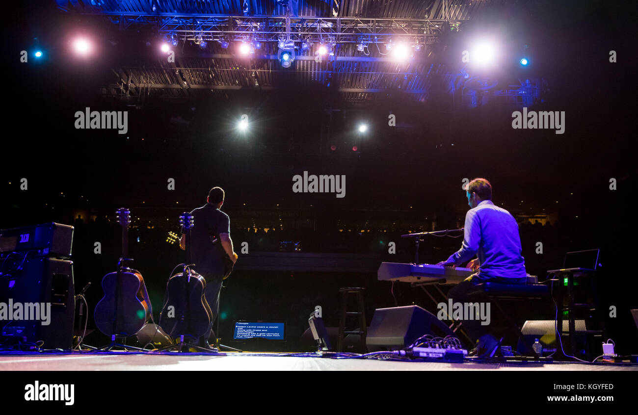 Las Vegas, NV, USA. 10th Nov, 2017. ***HOUSE COVERAGE*** Adam Sandler debut performance at The Chelsea at The Cosmopolitan of Las Vegas in Las vegas, NV on November 10, 2017. Adam was surprised by his friends Joseph Vecsey, Norm MacDonald and David Spade onstage. Credit: Erik Kabik Photography/Media Punch/Alamy Live News Stock Photo