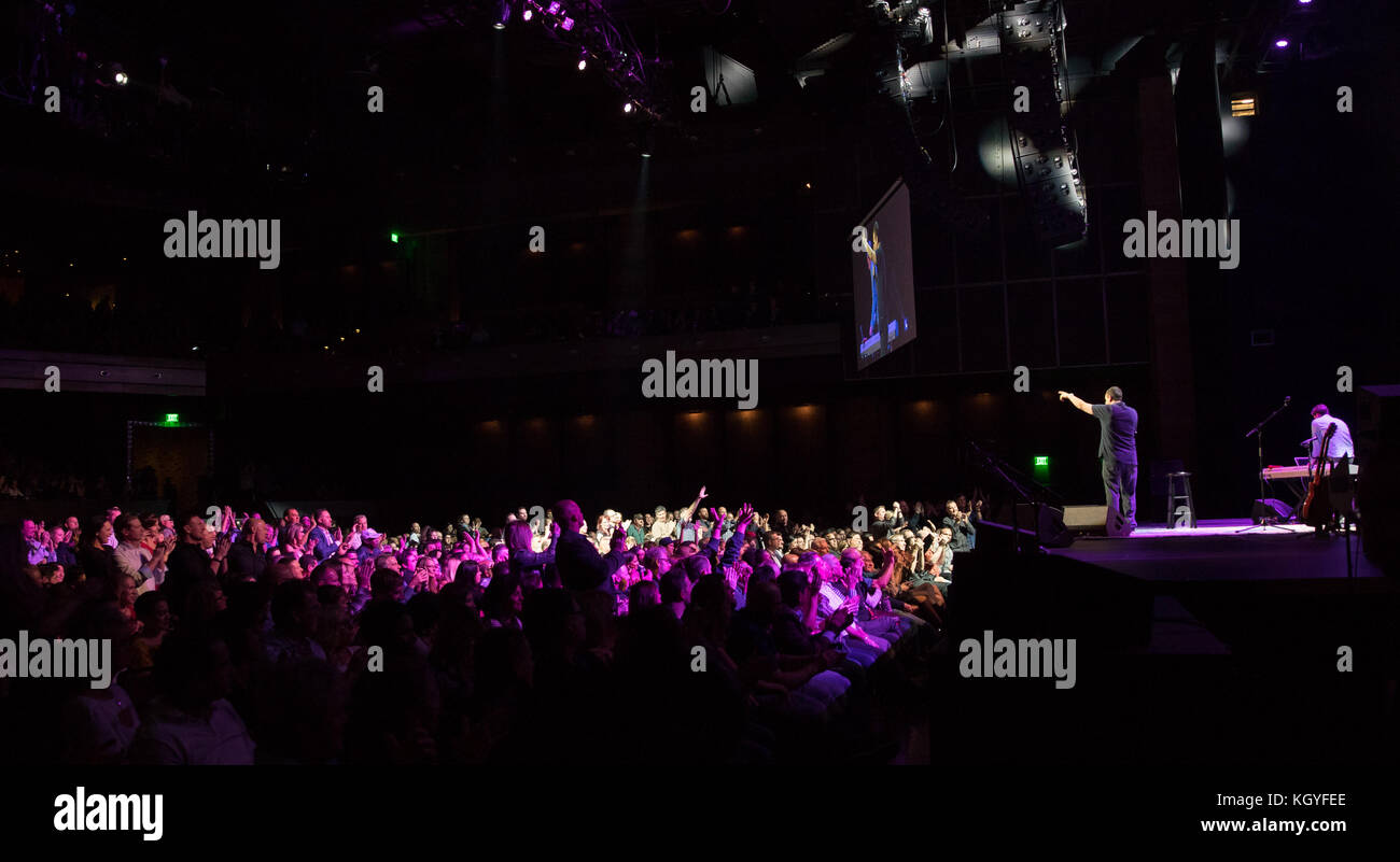 Las Vegas, NV, USA. 10th Nov, 2017. ***HOUSE COVERAGE*** Adam Sandler debut performance at The Chelsea at The Cosmopolitan of Las Vegas in Las vegas, NV on November 10, 2017. Adam was surprised by his friends Joseph Vecsey, Norm MacDonald and David Spade onstage. Credit: Erik Kabik Photography/Media Punch/Alamy Live News Stock Photo