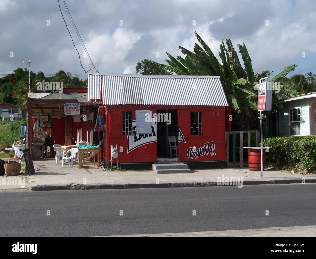 Rum Shop Barbados Stock Photo