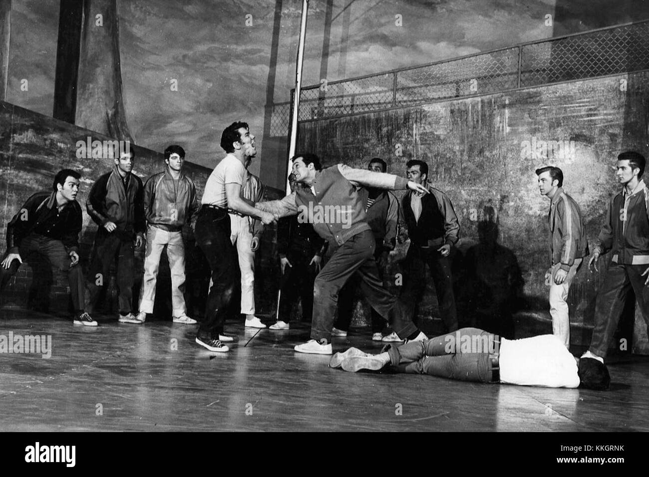 The Rumble from West Side Story 1957 Stock Photo