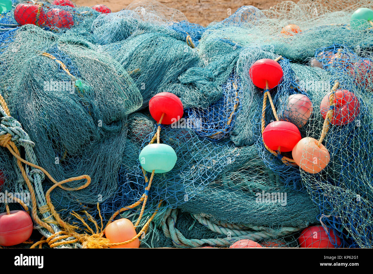 Fishing nets Stock Photo