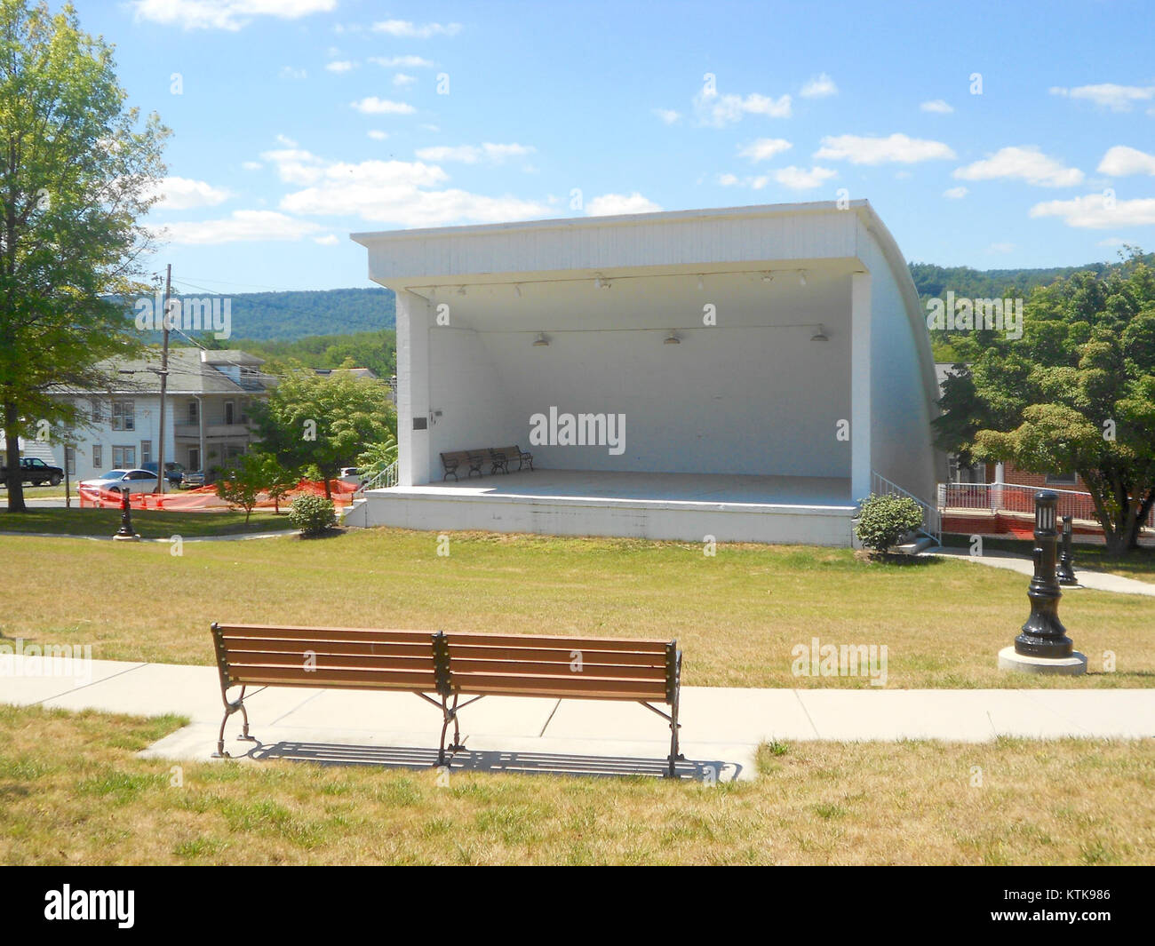 Bandshell downtown McConnellsburg PA Stock Photo