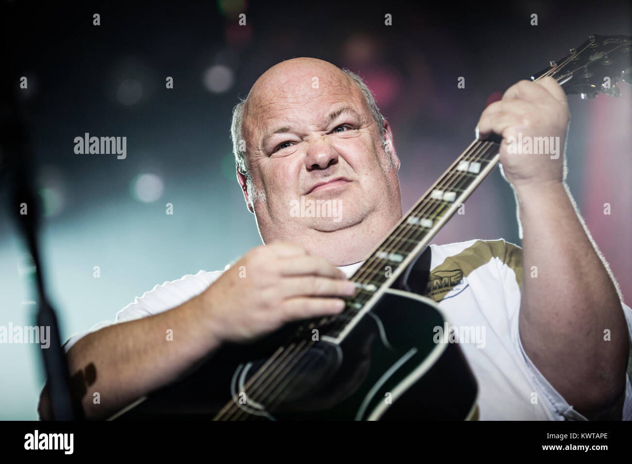 Musician and actor Kyle Gass from the comedy rock duo Tenacious D is here pictured live on stage at a live show at Tap1 in Copenhagen. Denmark 2013. Stock Photo