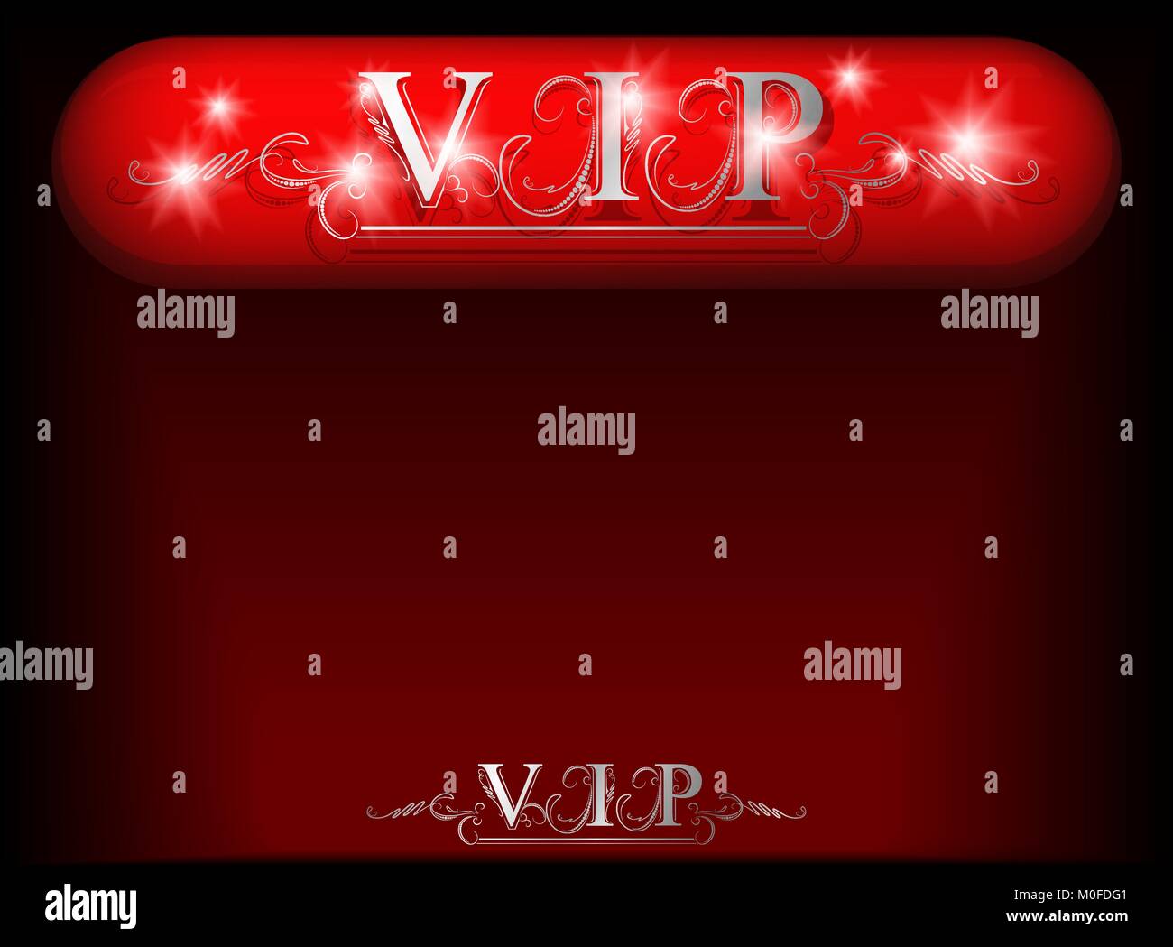 VIP shield with diamond shine. Vector illustration. Stock Vector