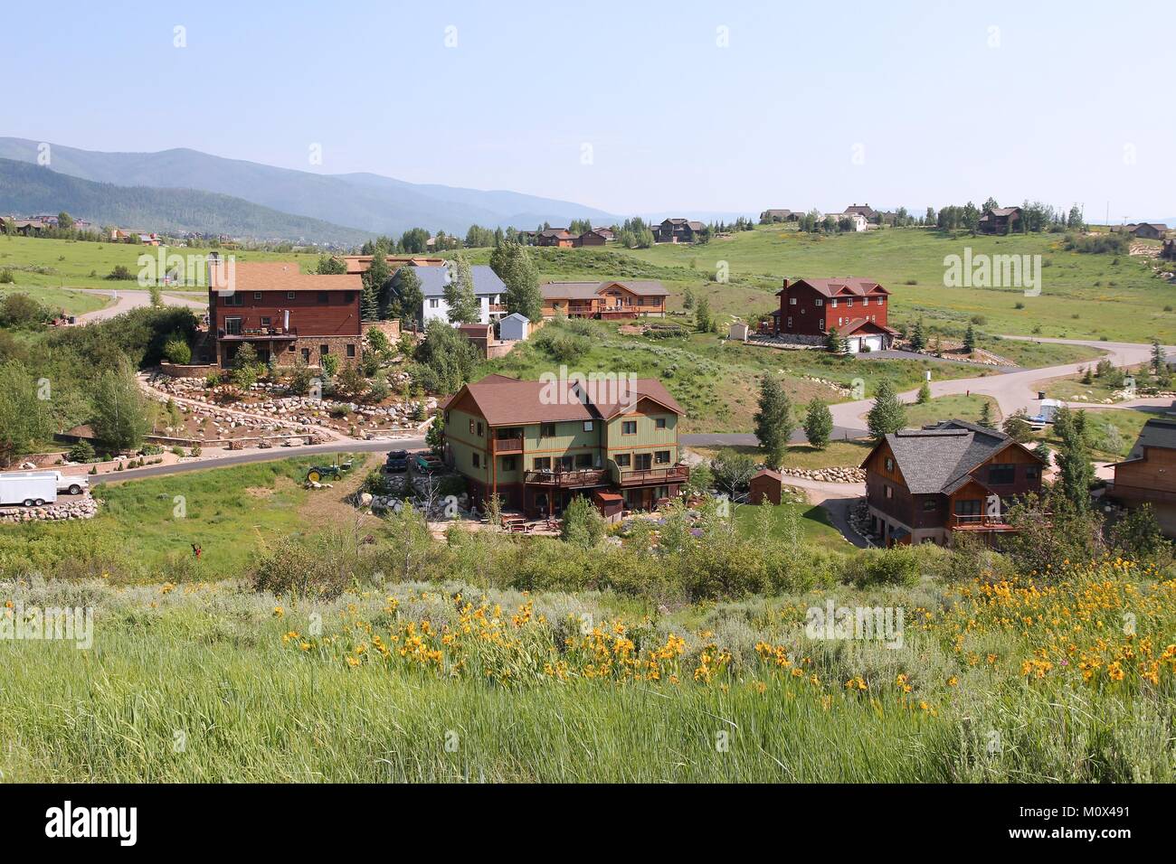 Steamboat Springs, town in Colorado, United States Stock Photo