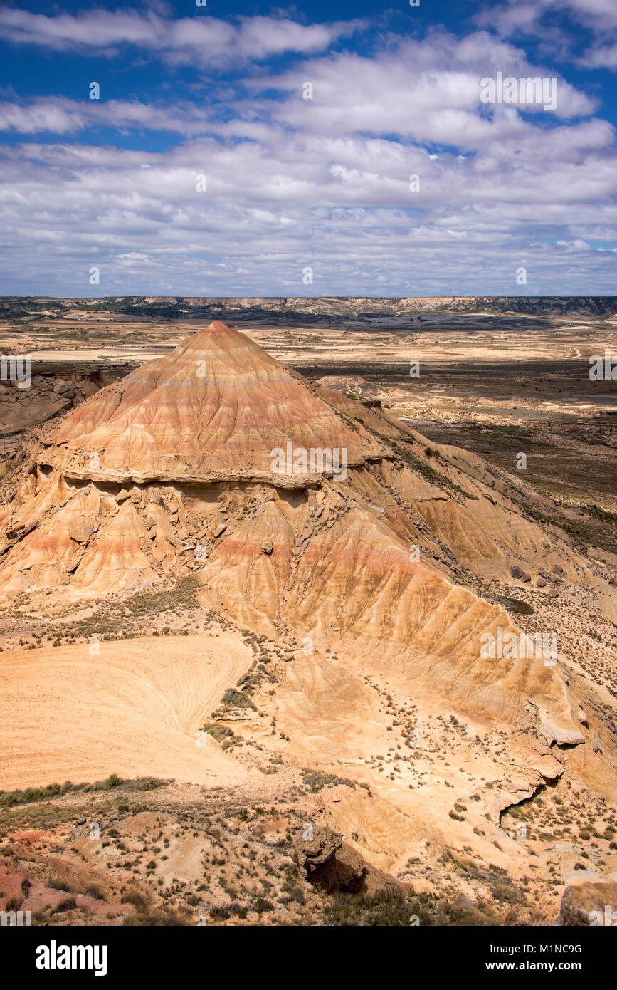 Bardenas Reales nature park, Navarra, Spain Stock Photo