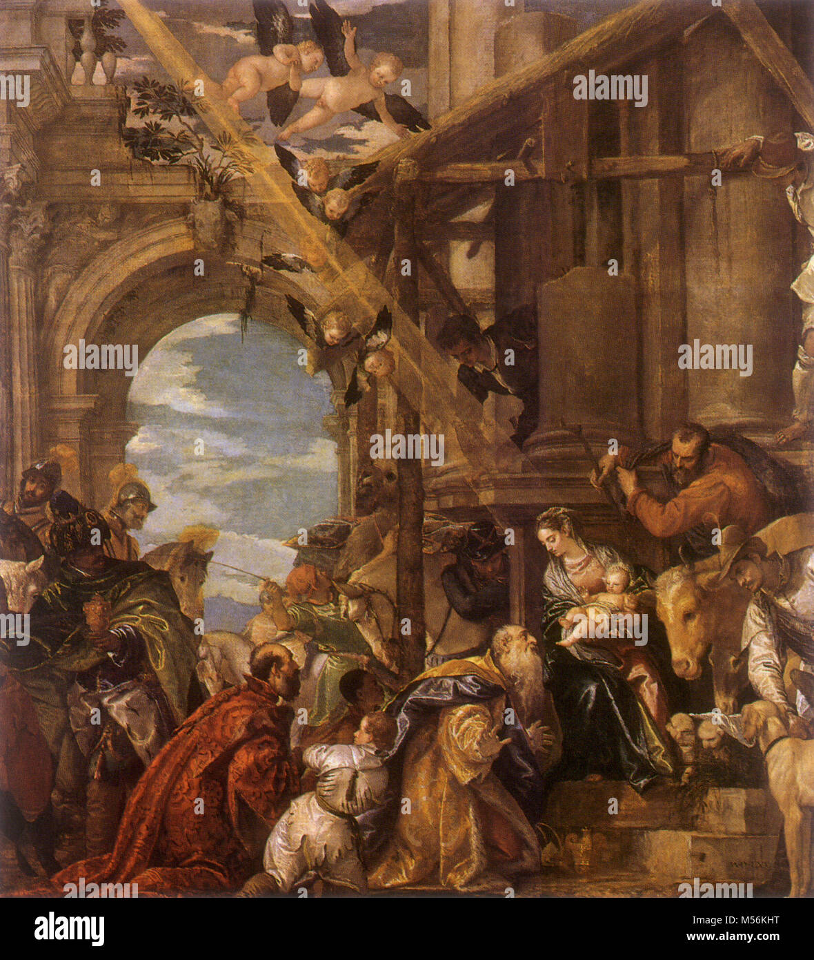 Adoration of the Magi,The Stock Photo