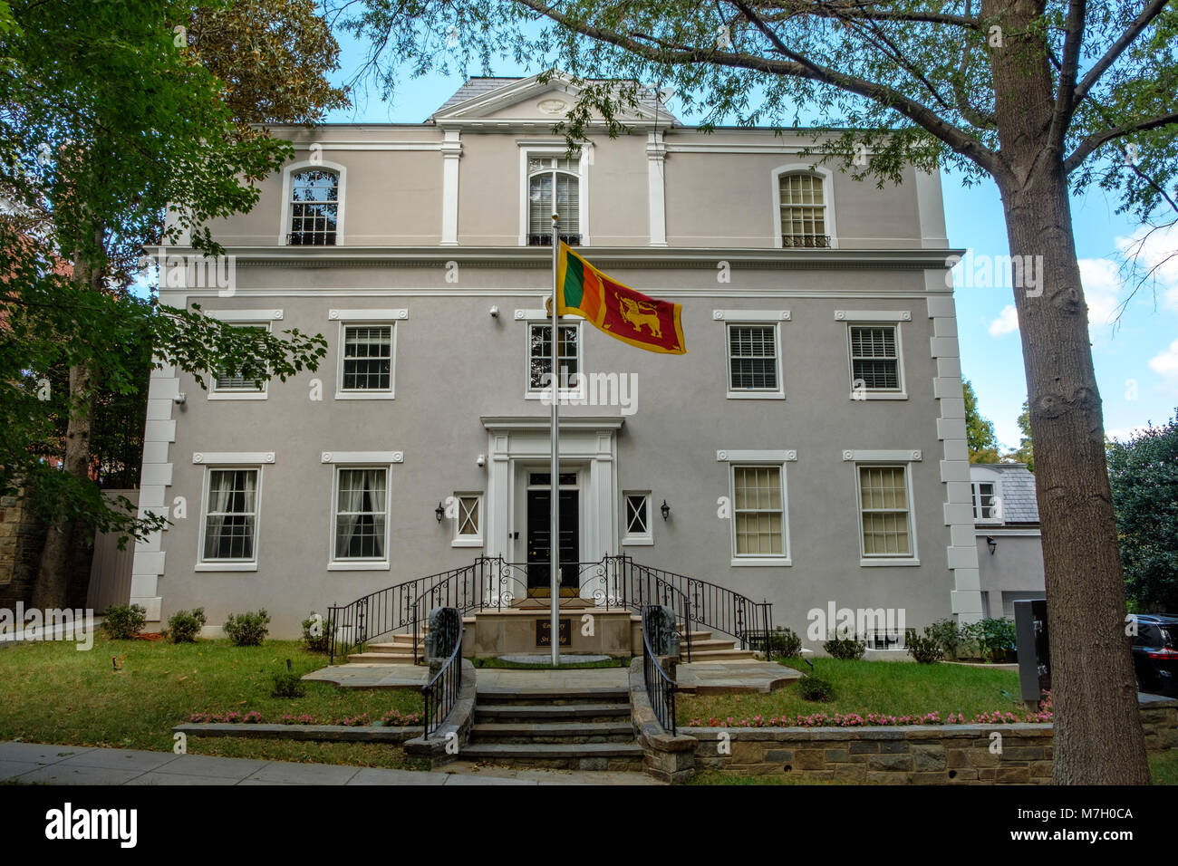 Embassy of Sri Lanka, 3025 Whitehaven Street, Washington DC Stock Photo