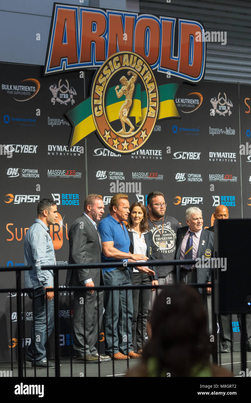 Melbourne, Australia Arnold Schwarzenegger at the annual Arnold's