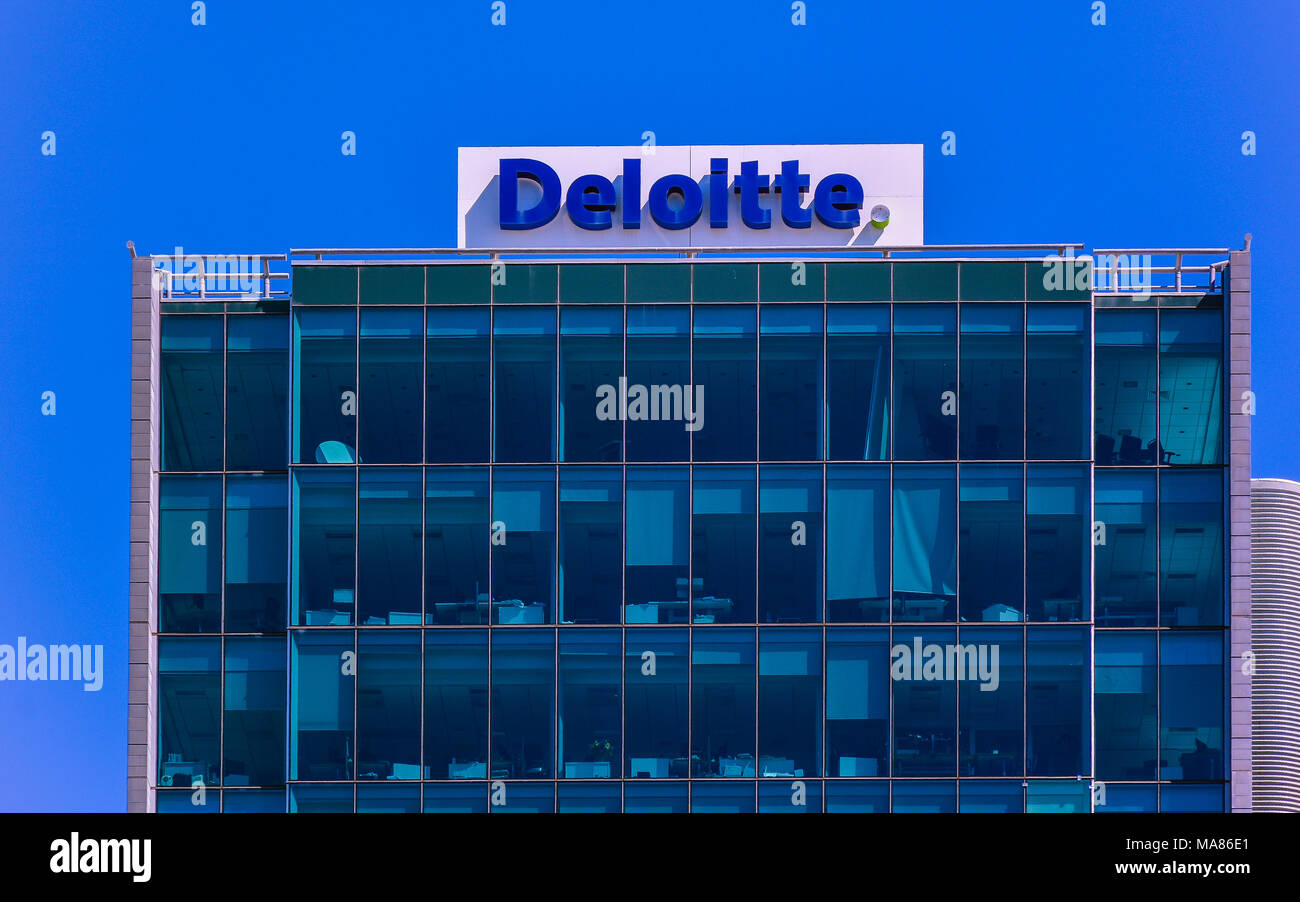 Feb. 11, 2017 - Deloitte building, Wellington, New Zealand Stock Photo