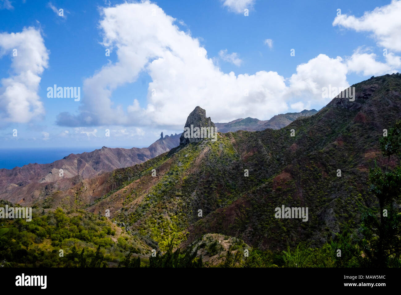 St Helena landscape, St Helena Island, South Atlantic Stock Photo