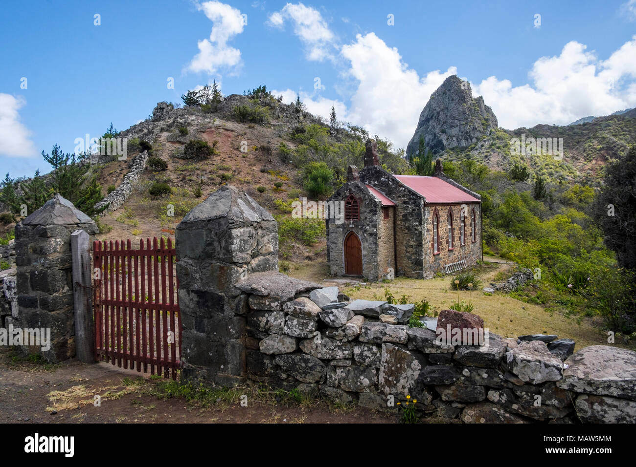 Sandy Bay Chapel, Saint Helena, South Atlantic Stock Photo