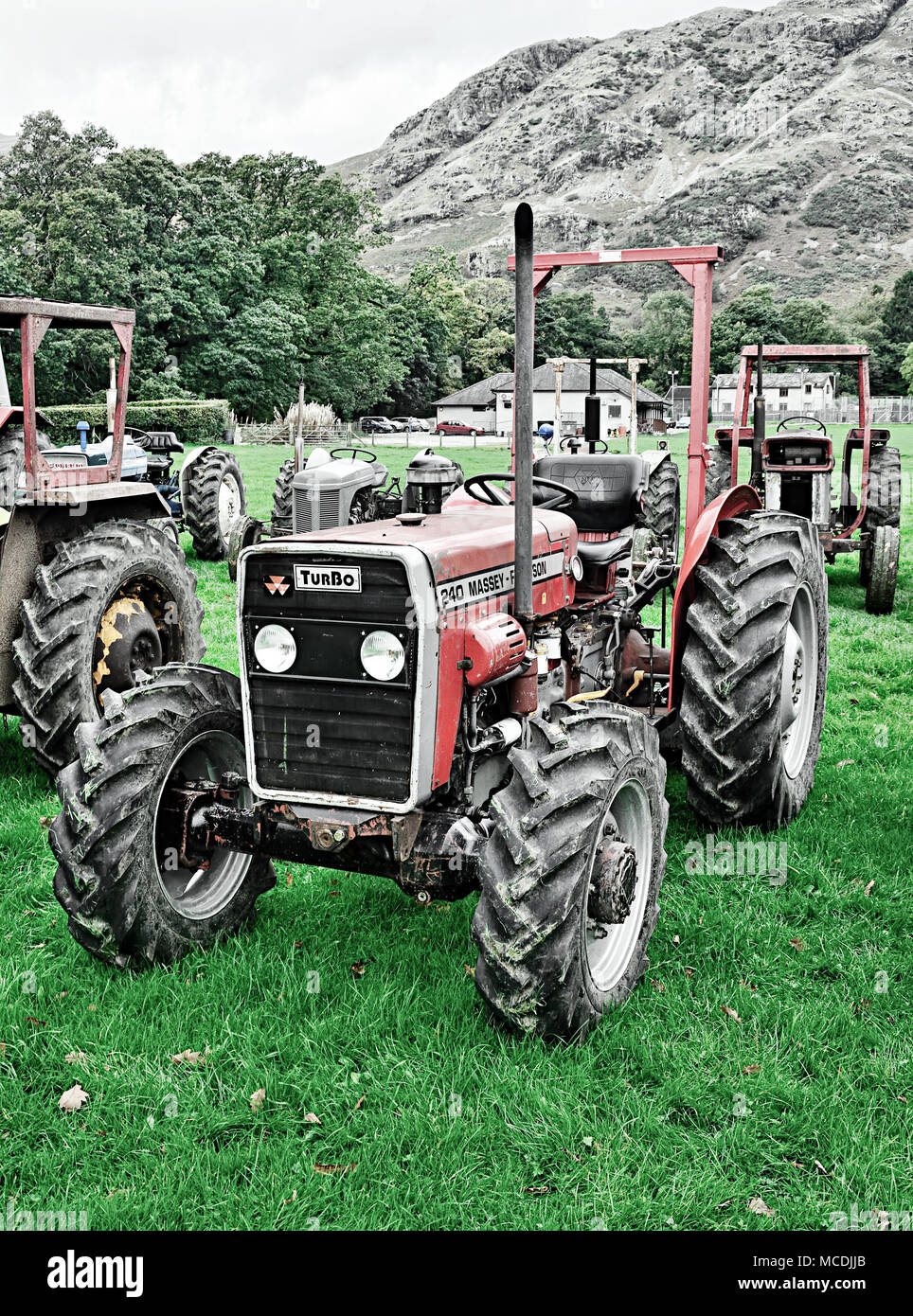 Massey Ferguson 240 Turbo Tractor Stock Photo