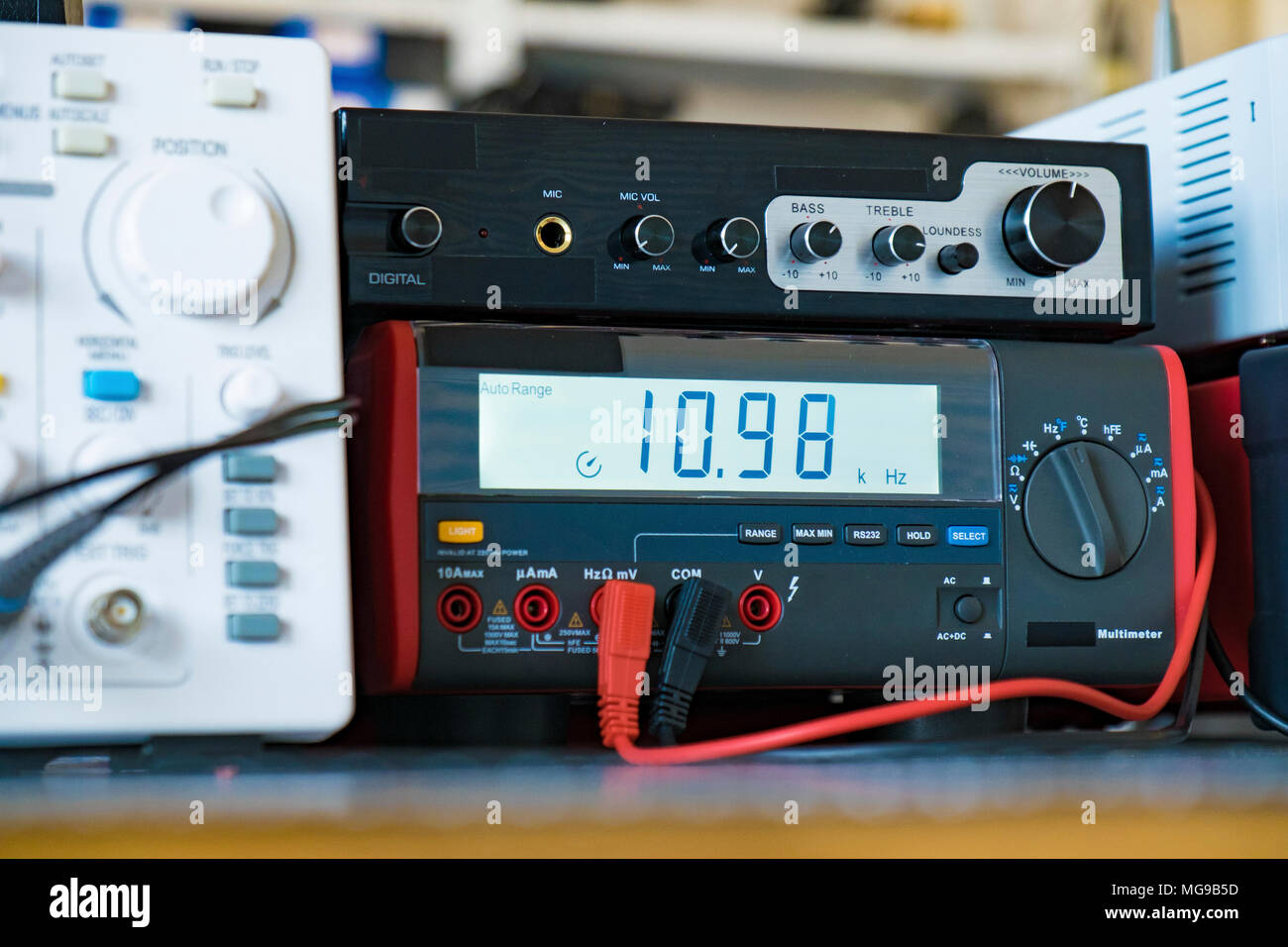 Electronics laboratory. Stock Photo