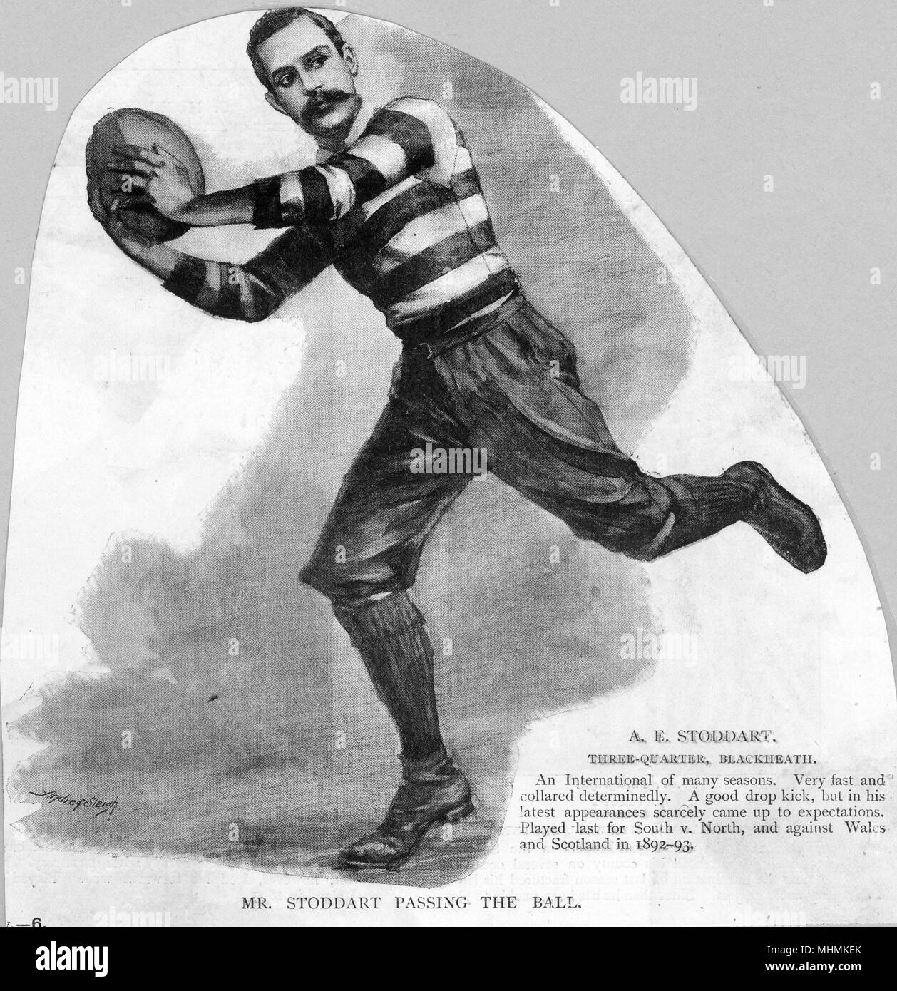 A.E. STODDART, RUGBY MAN Stock Photo