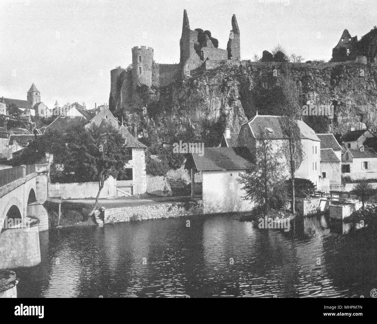 VIENNE. Angles-sur-l'Anglin 1904 old antique vintage print picture Stock Photo