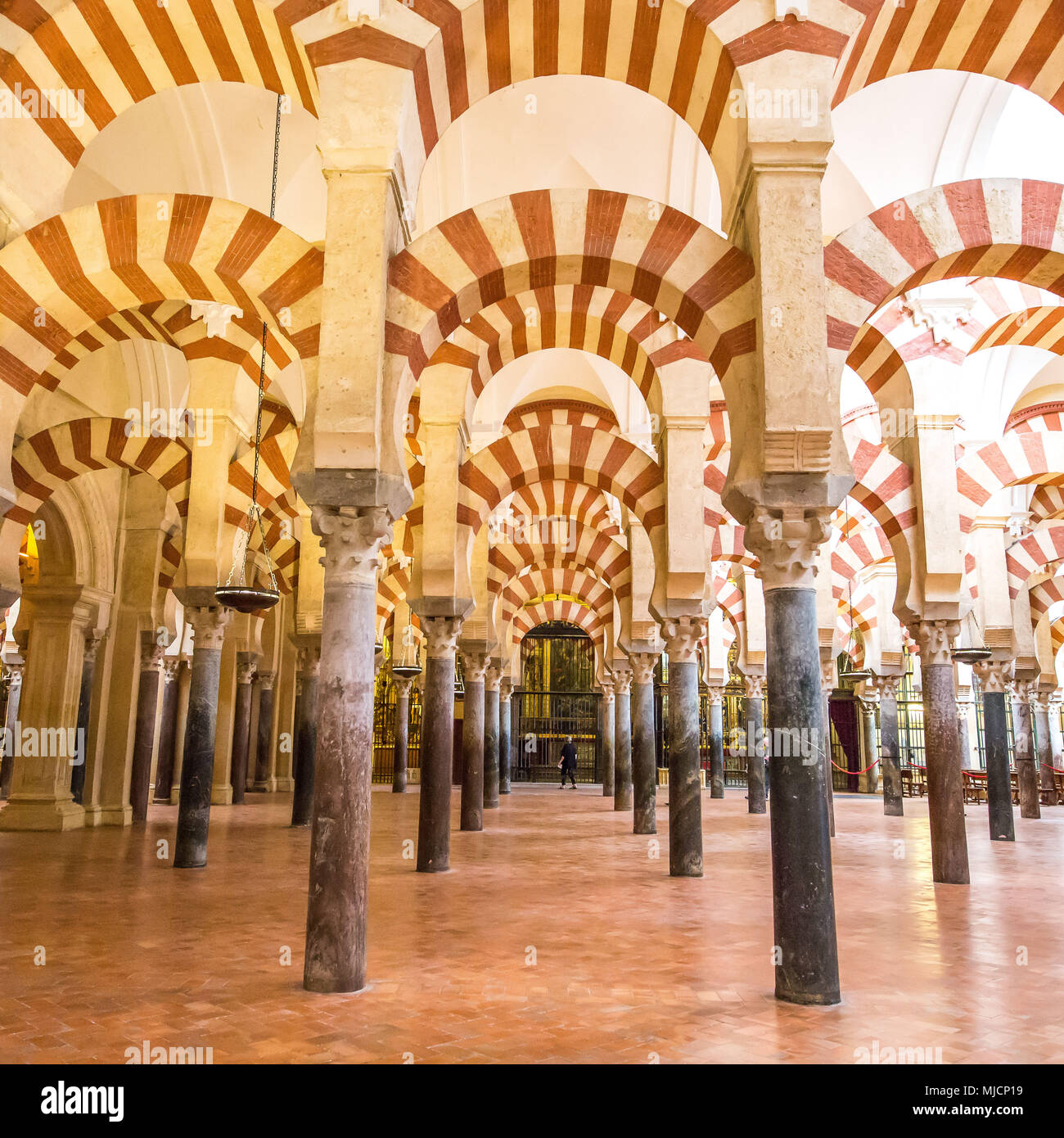 Europe, Spain, Andalusia, Cordoba, Mezquita, cathedral, interior, Stock Photo