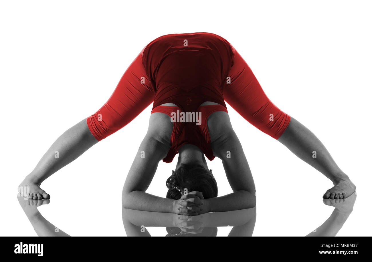 Woman doing yoga Stock Photo