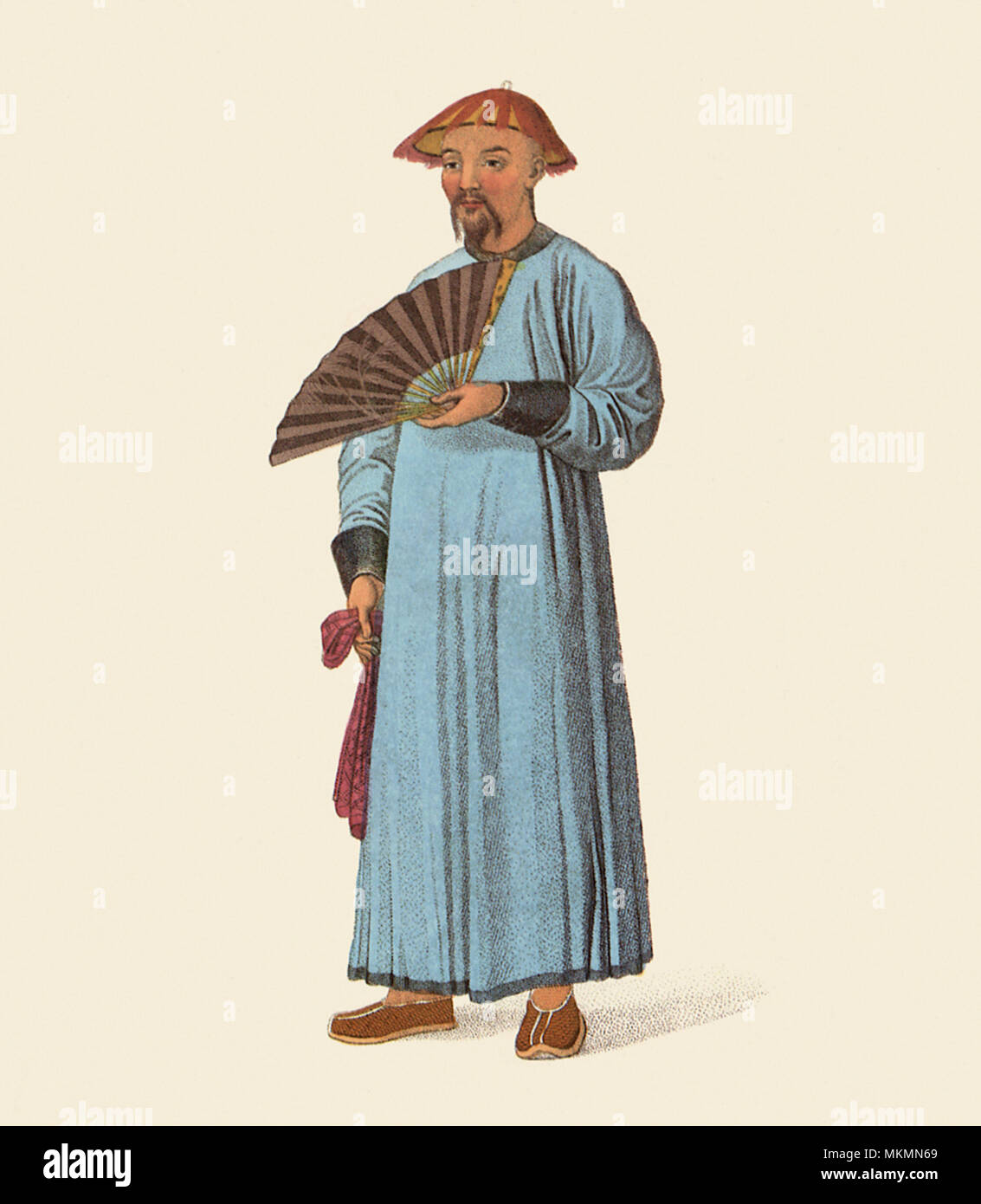 Mandarin in Summer Garb Stock Photo