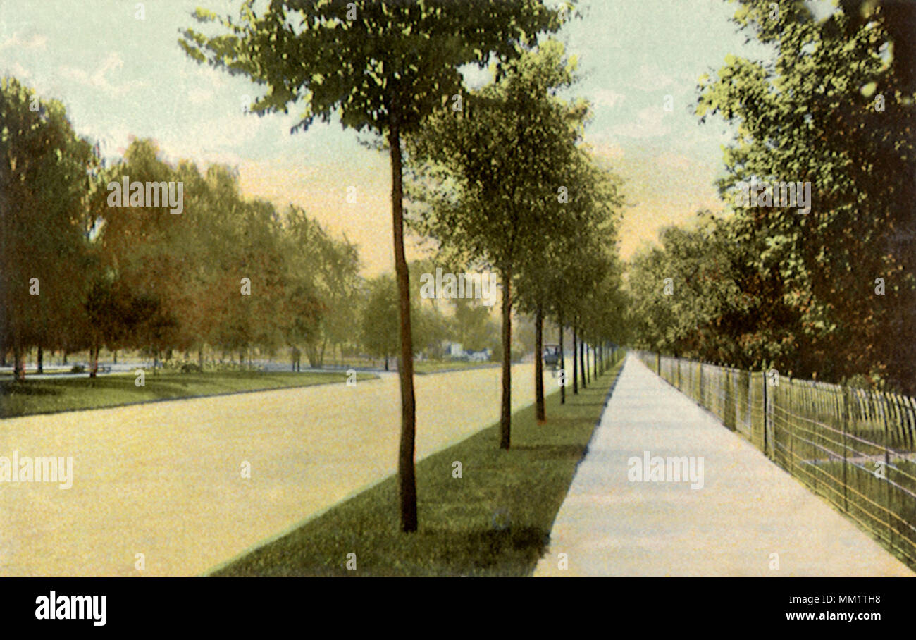 Drexel Boulevard. Chicago. 1910 Stock Photo