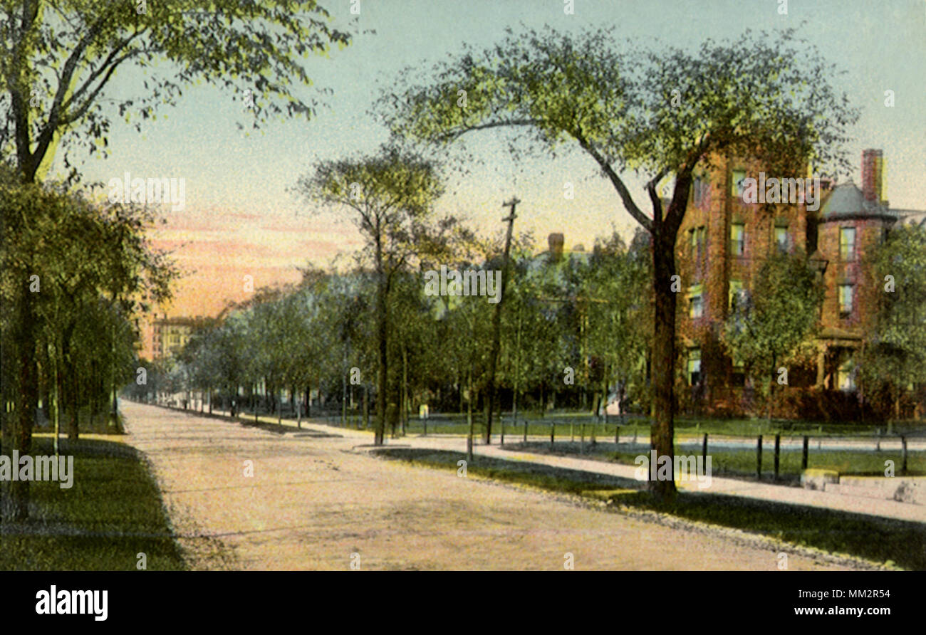 Drexel Boulevard. Chicago. 1910 Stock Photo