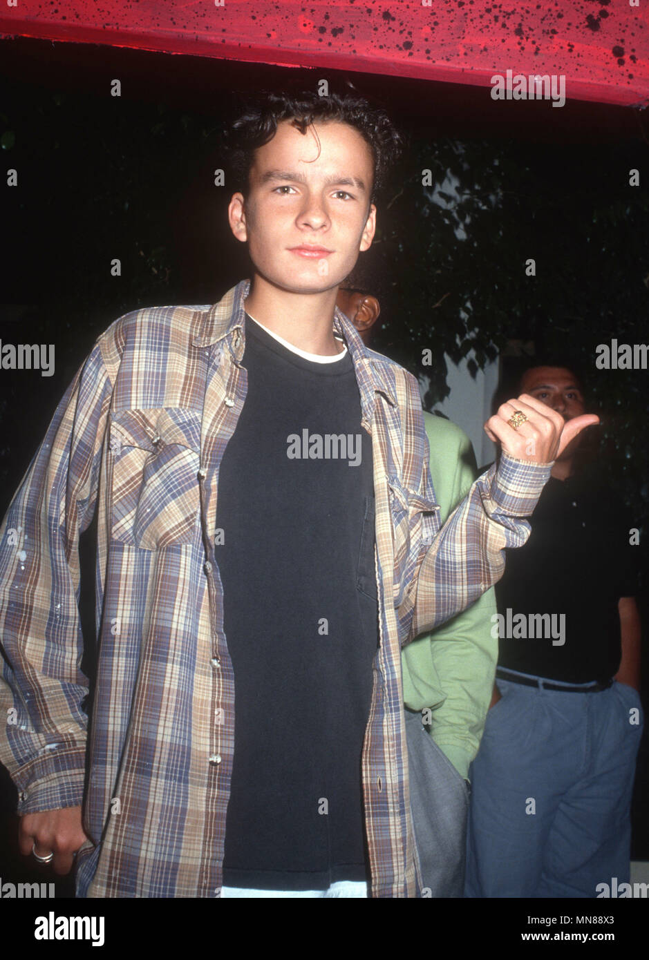 HOLLYWOOD, CA - AUGUST 16: Actor Balthazar Getty attends the premiere of 'Pump Up The Volume' at Mann's Chinese Theatre on August 16, 1990 in Hollywood, California. Photo by Barry King/Alamy Stock Photo Stock Photo