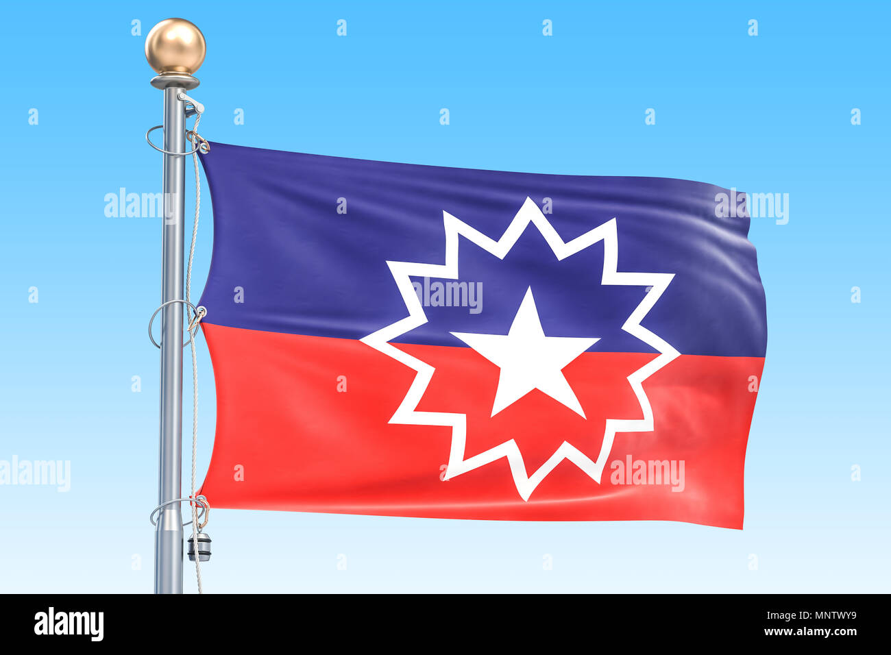 Juneteenth Flag, 3D rendering Stock Photo