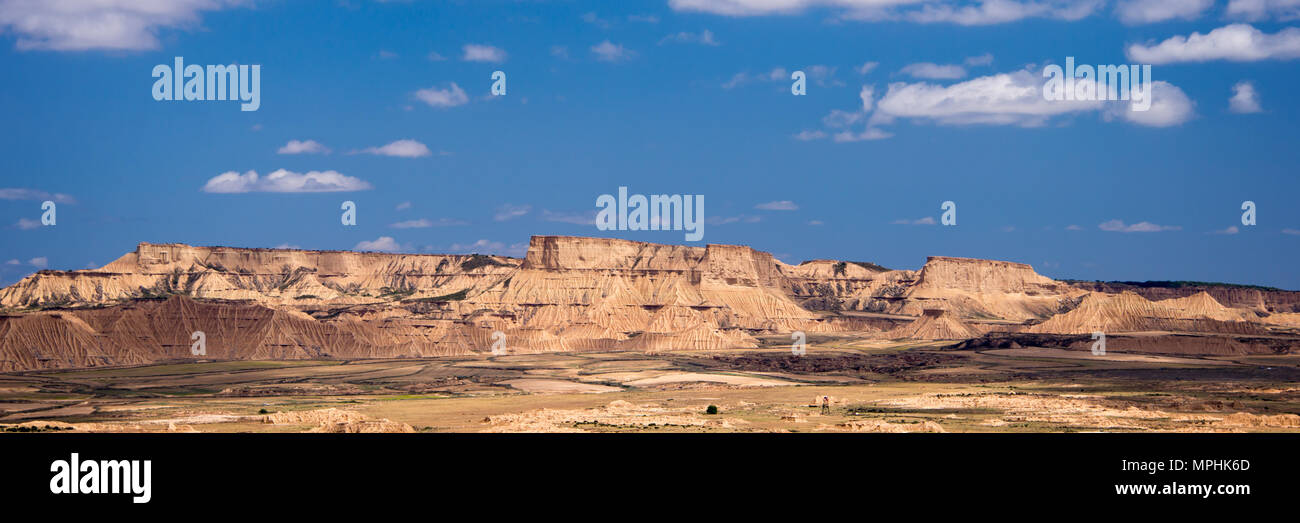 Bardenas Reales nature park, Navarra, Spain Stock Photo