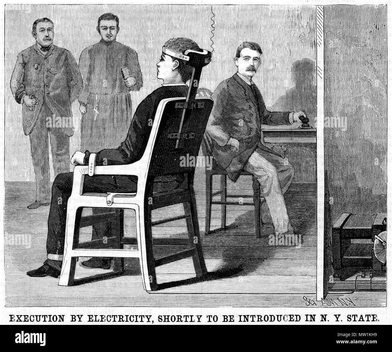 electric chair Stock Photo