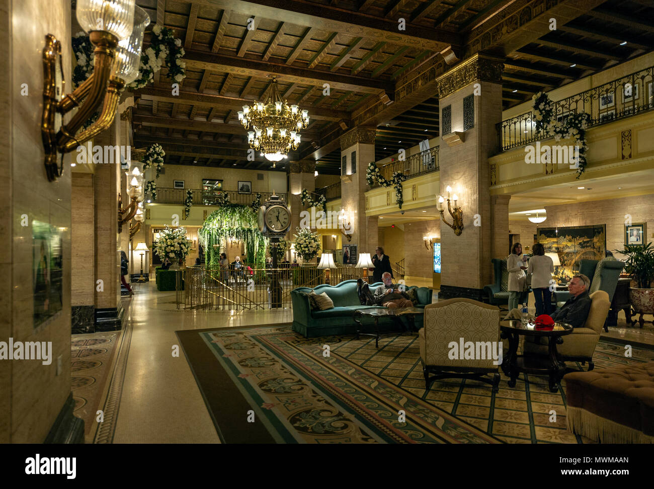 Foyer of Fairmont Royal York hotel in Toronto Stock Photo