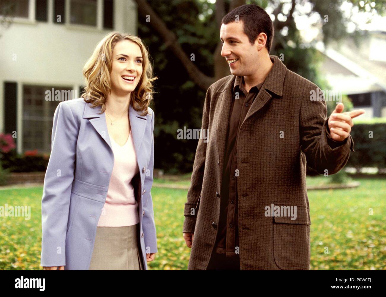 Original Film Title: MR. DEEDS.  English Title: MR. DEEDS.  Film Director: STEVEN BRILL.  Year: 2002.  Stars: WINONA RYDER; ADAM SANDLER. Credit: COLUMBIA PICTURES / Album Stock Photo