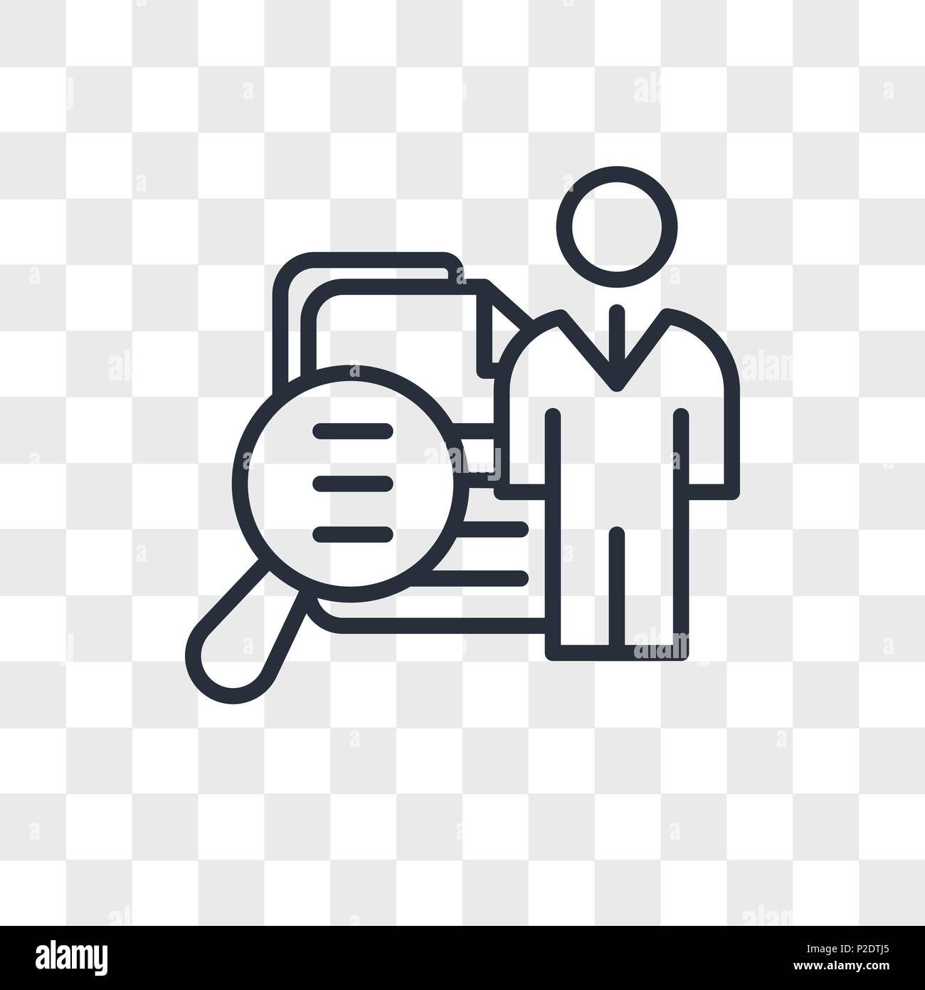 job fair vector icon isolated on transparent background, job fair logo concept Stock Vector