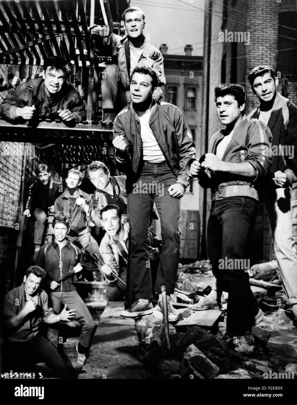 Original Film Title: WEST SIDE STORY.  English Title: WEST SIDE STORY.  Film Director: ROBERT WISE.  Year: 1961.  Stars: RUSS TAMBLYN. Credit: MIRISCH-7 ARTS/UNITED ARTISTS / Album Stock Photo