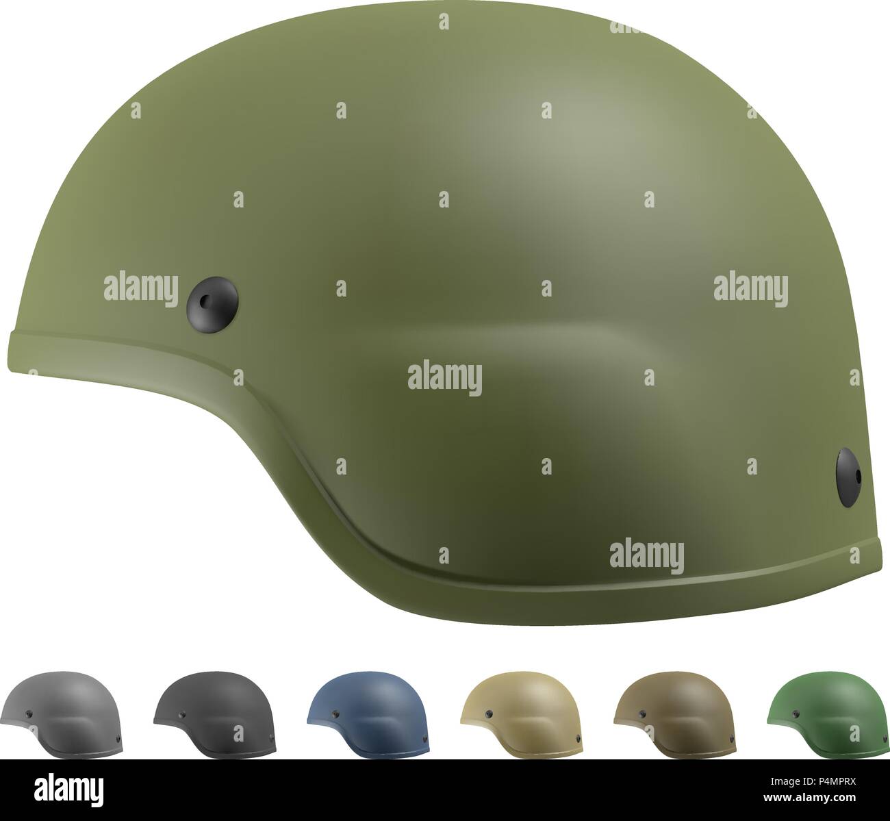 Advanced Combat Helmet Stock Vector