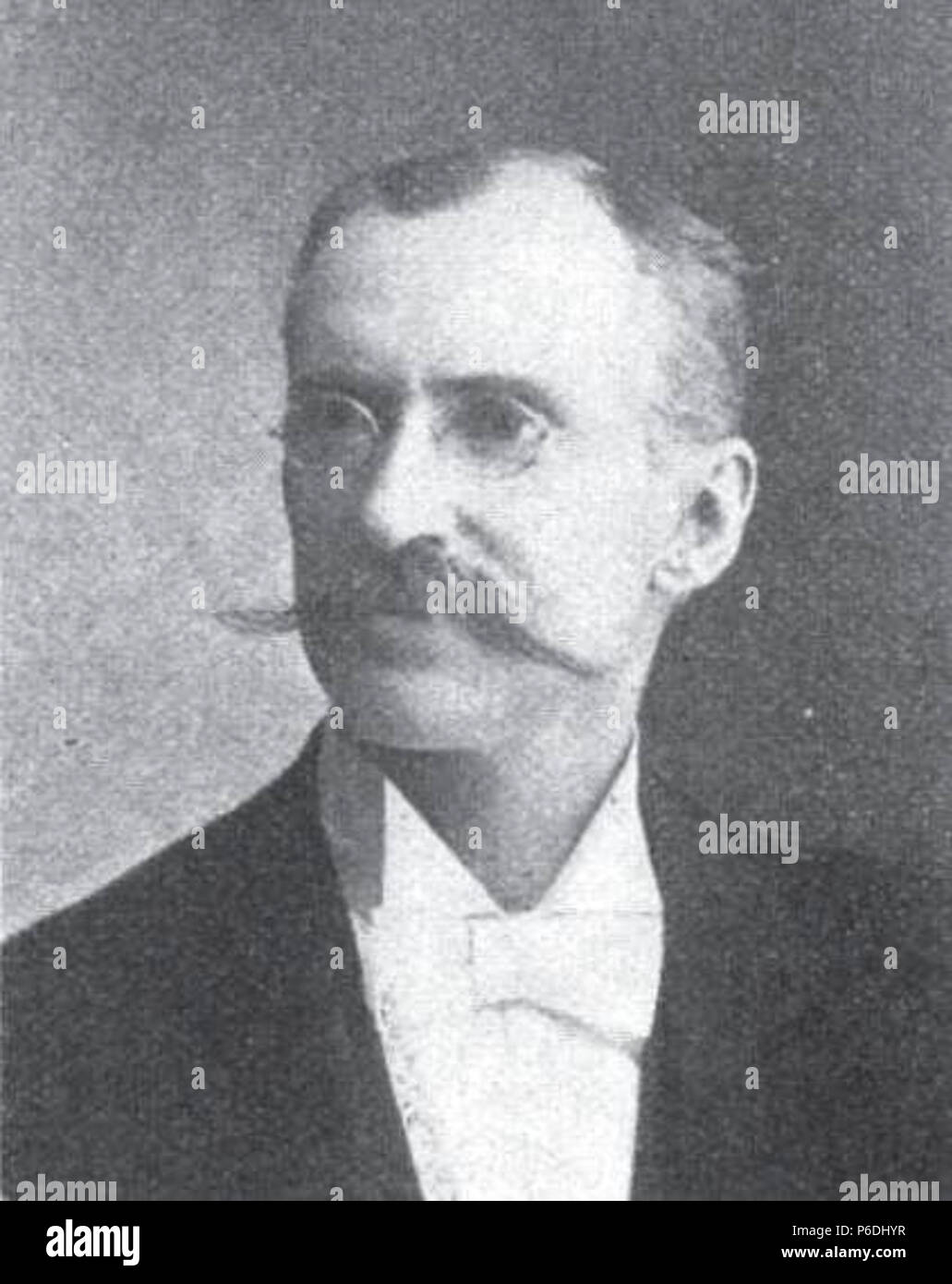 English: A Photo of Joseph J. Daynes, the first organist at the Tabernacle in Salt Lake City, Utah and for the Mormon Tabernacle Choir. 1901 56 Joseph J. Daynes Stock Photo