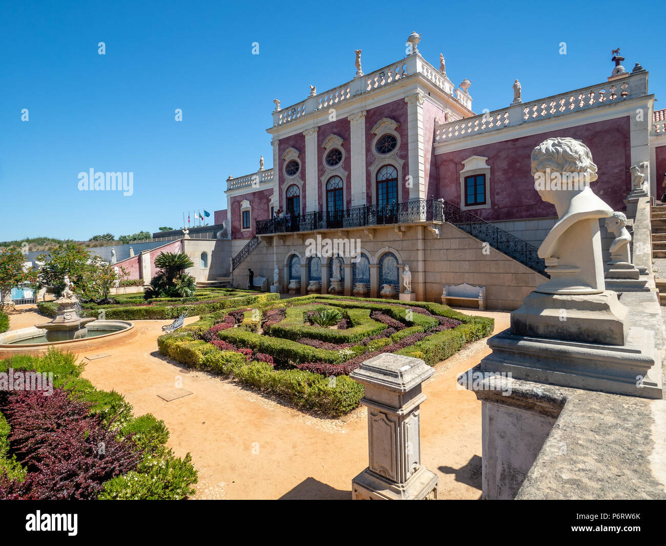 Neoclassical palace 'Pousada Palacio de Estoi', Algarve, Portugal Stock Photo