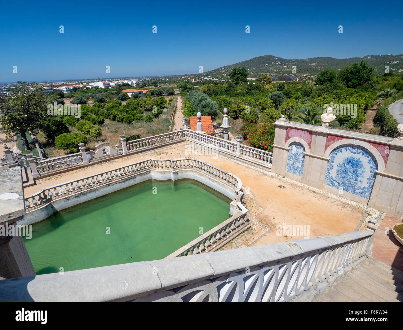 Neoclassical palace 'Pousada Palacio de Estoi', Algarve, Portugal Stock Photo