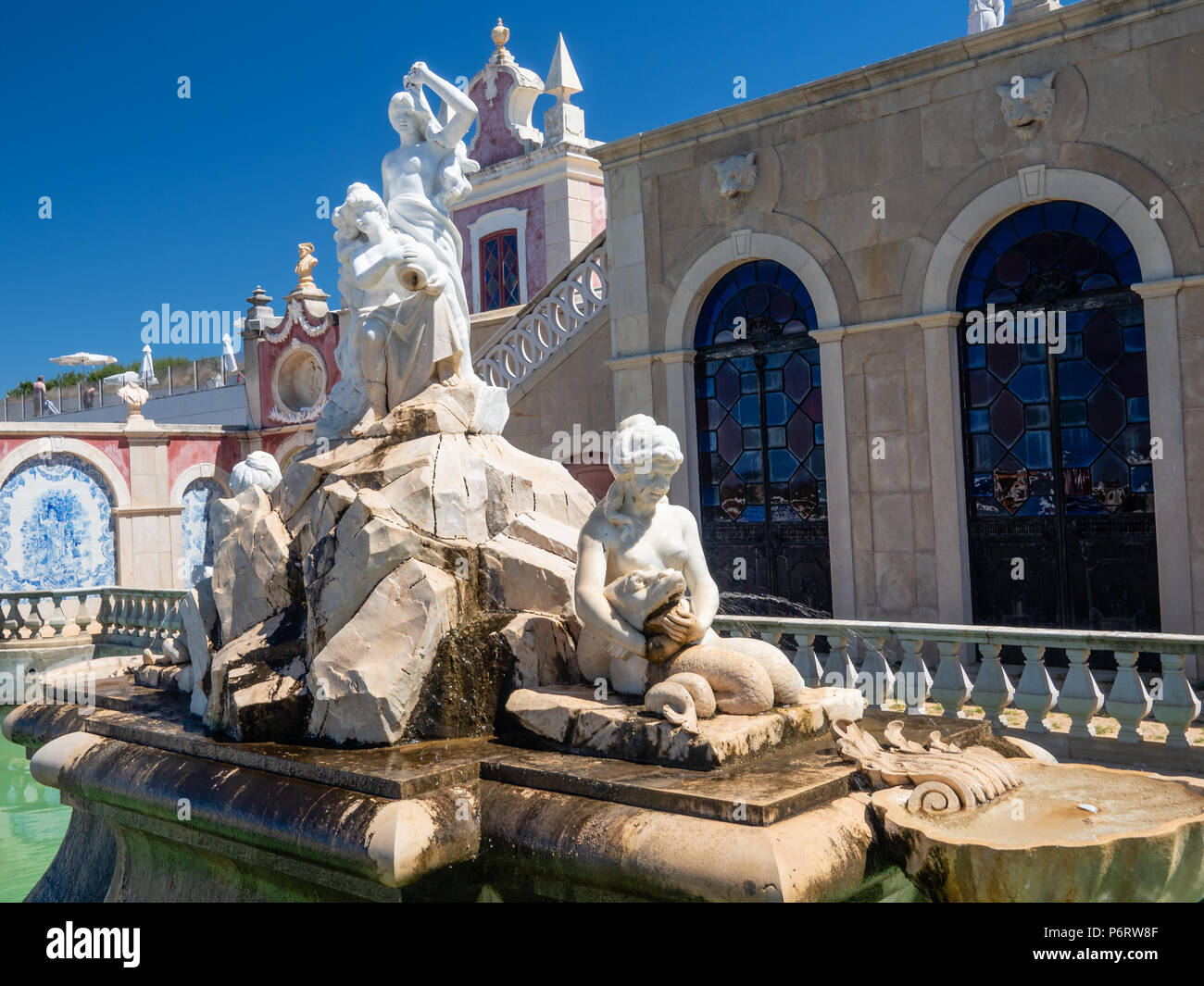 Neoclassical palace 'Pousada Palacio de Estoi', Algarve, Portugal Stock Photo